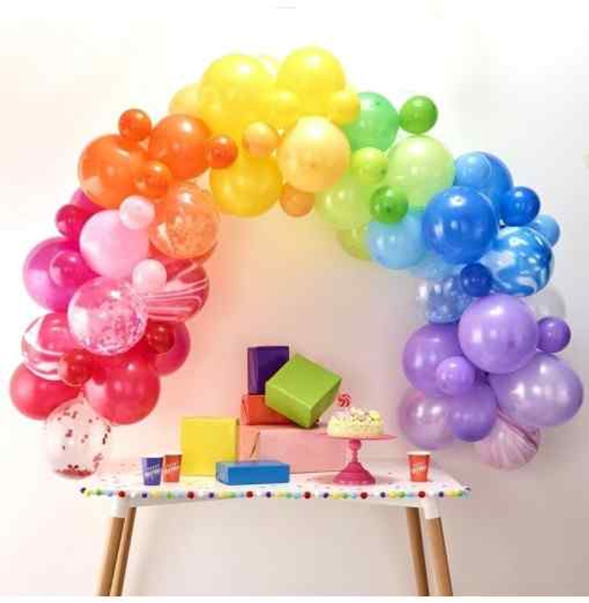 Ballonbue - Regnbue (85 balloner) - Ballonbuer