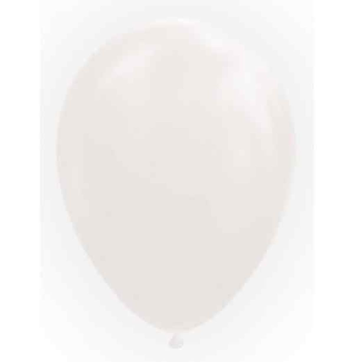 Balloner 12" / 30 cm - 25 stk. Hvid - Ensfarvede latexballoner