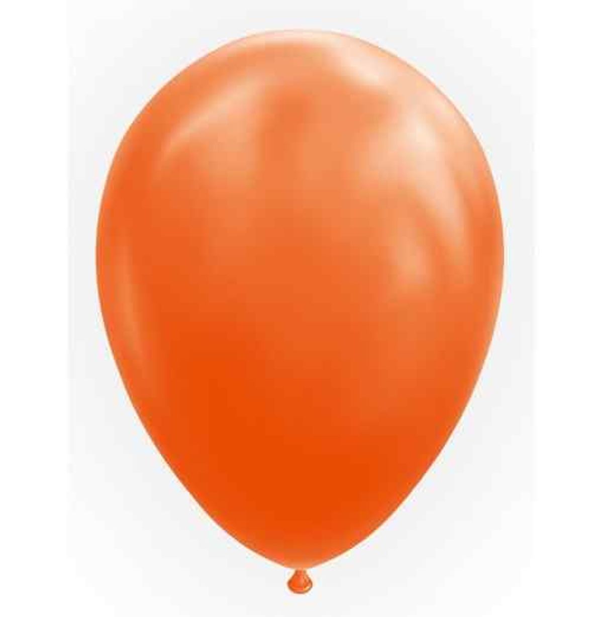 Balloner 12" / 30 cm - 25 stk. Orange - Ensfarvede latexballoner