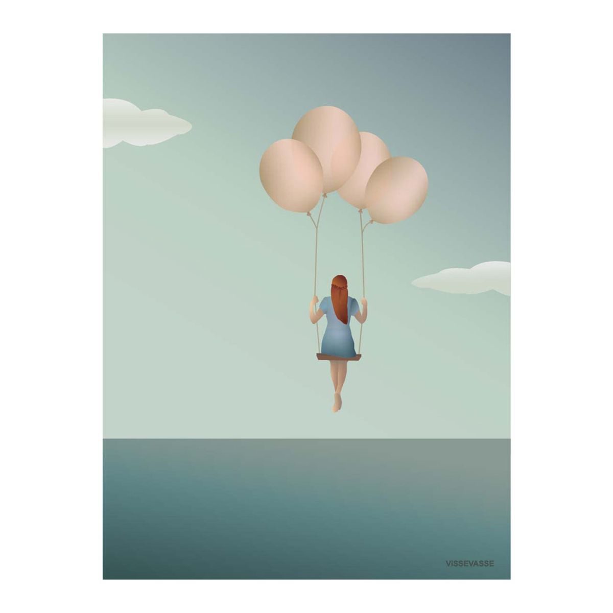 Balloon dream plakat 30x40 cm (One size)