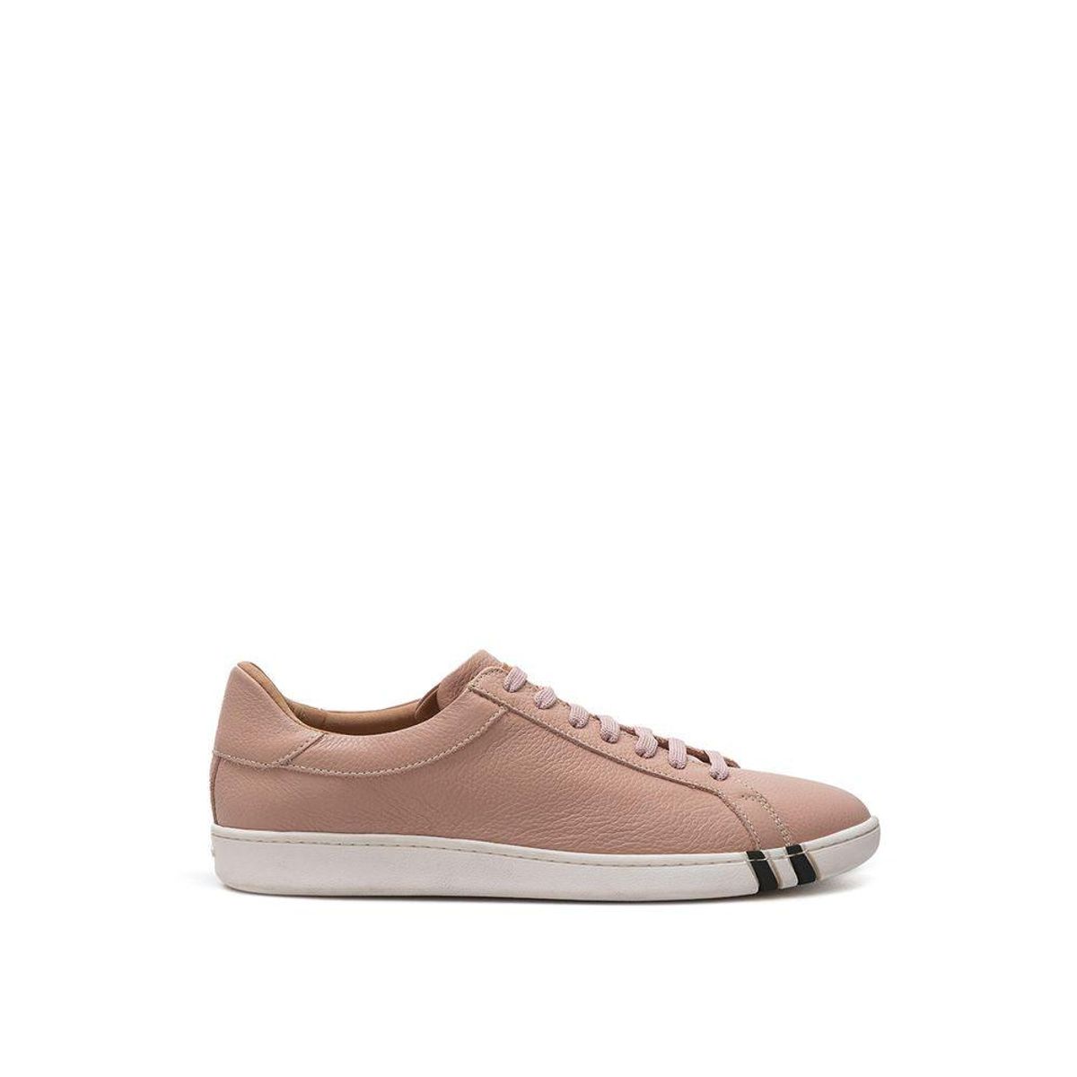 Bally Elegant Pink Leather Sneakers for Dame