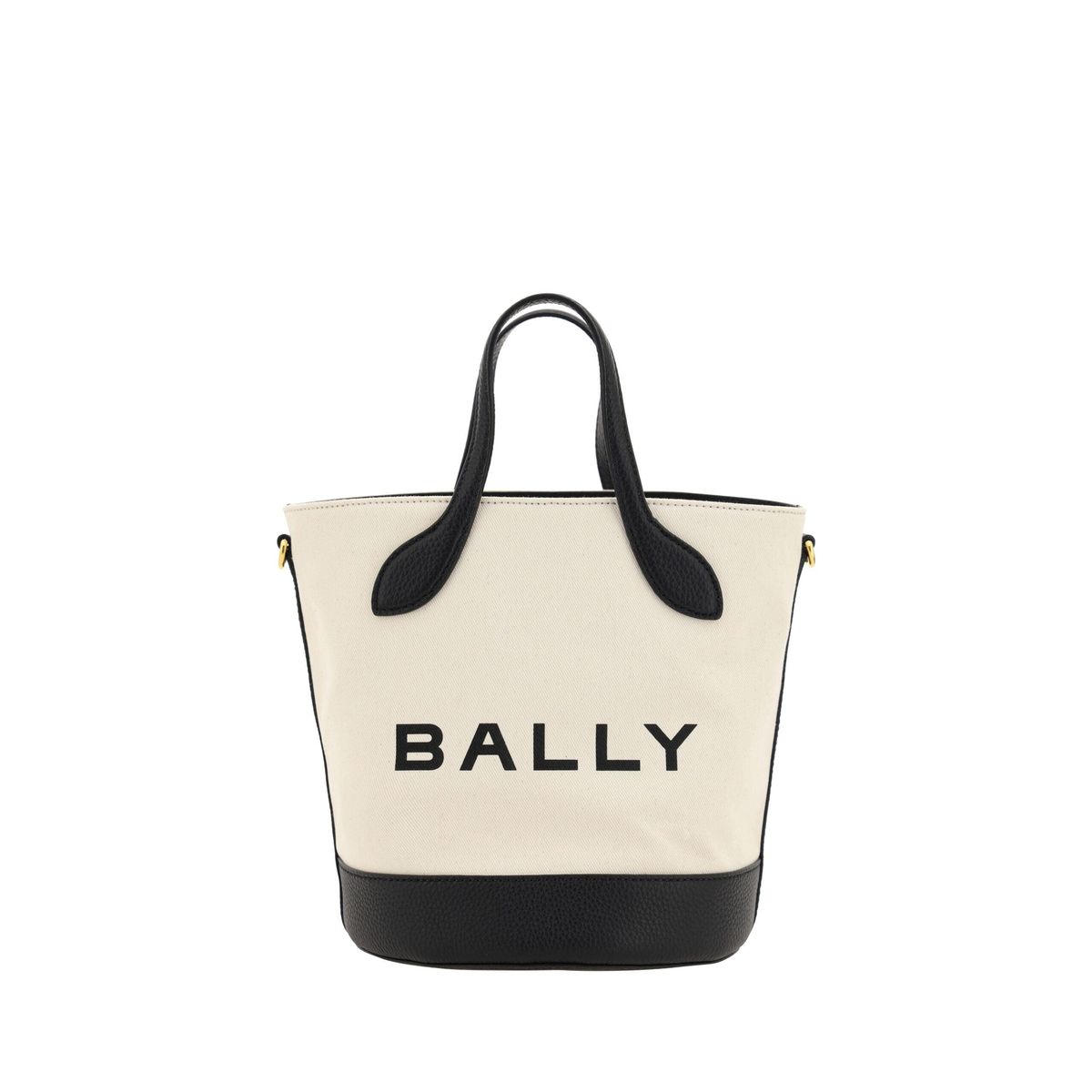 Bally Elegant Sort Hvid Monogram Bucket Taske