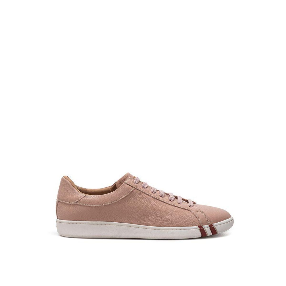 Bally Pink Leather Sneakers