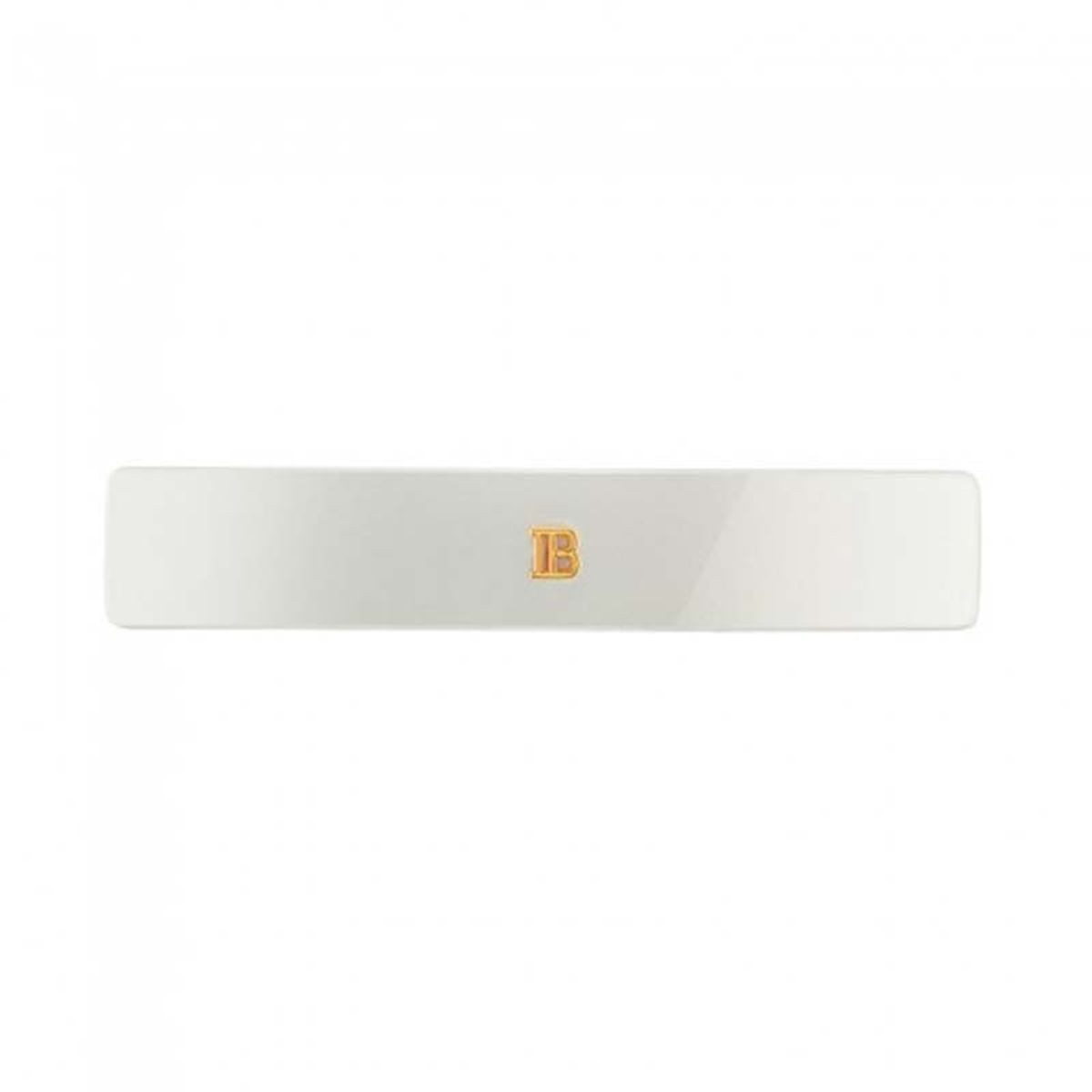 Balmain Cellulose Acetate Barrette pour Cheveux Medium White