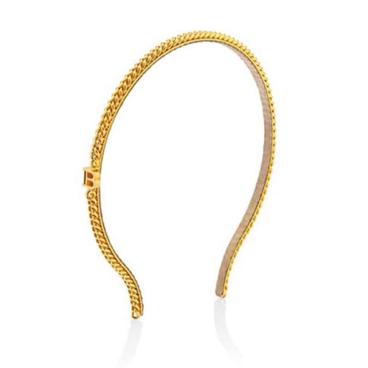 Balmain Pont Des Arts Headband Small Gold Chain