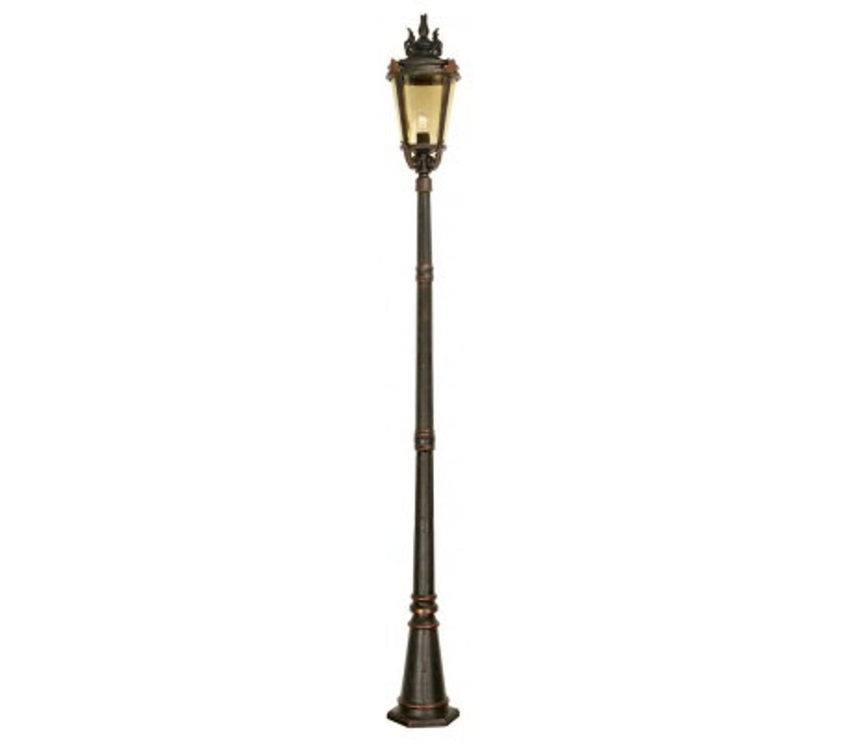 Baltimore Havelampe H239 cm 1 x E27 - Patineret bronze