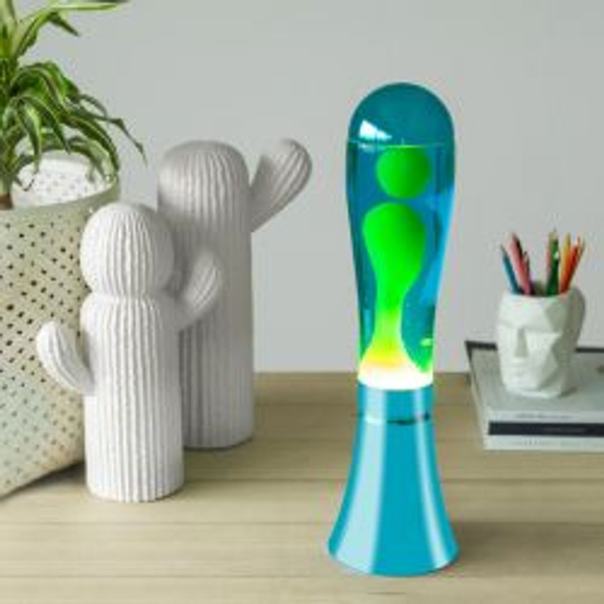 Balvi Lava Lamp, Magma, Blue/lime - Lampe