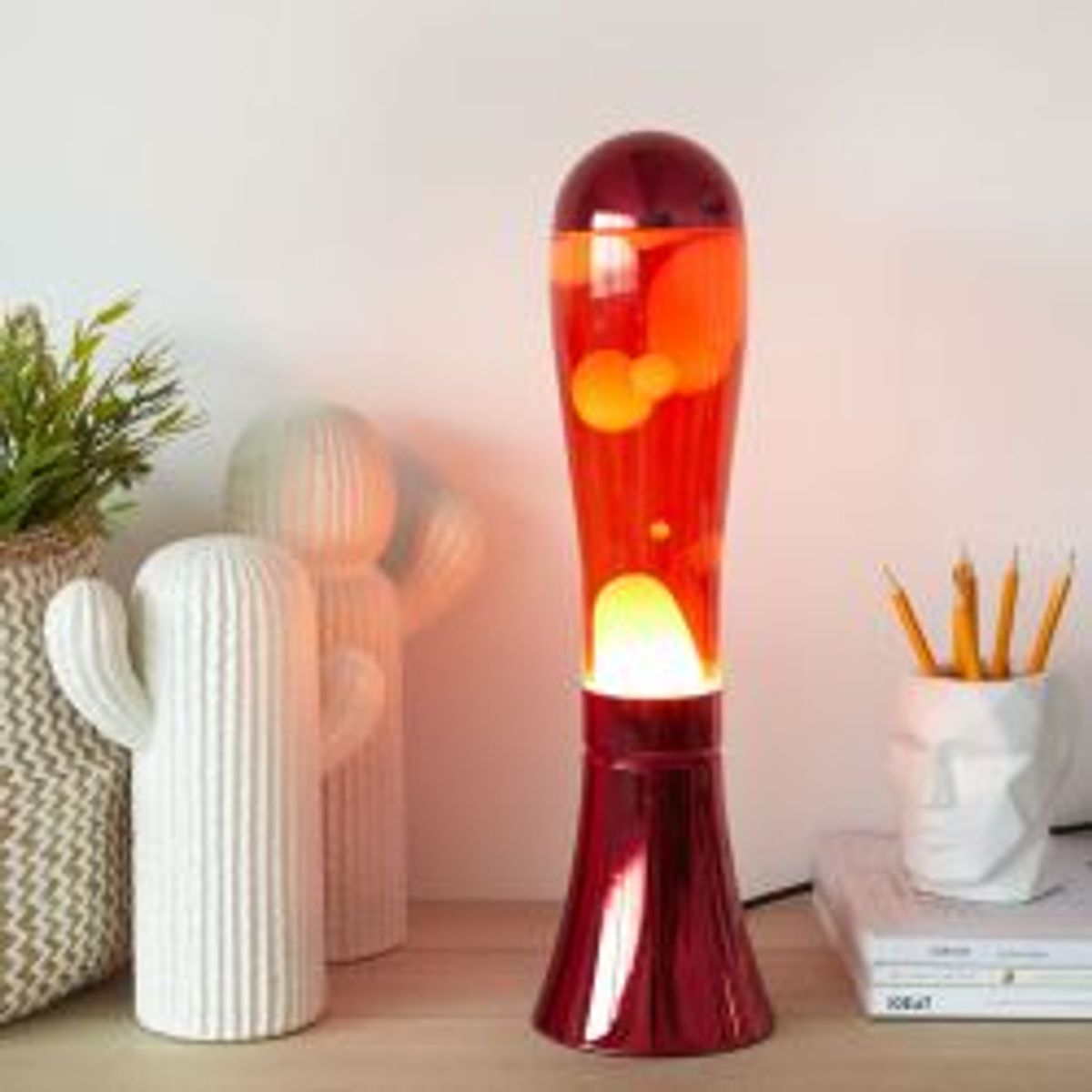 Balvi Lava Lamp, Magma, Red, - Lampe