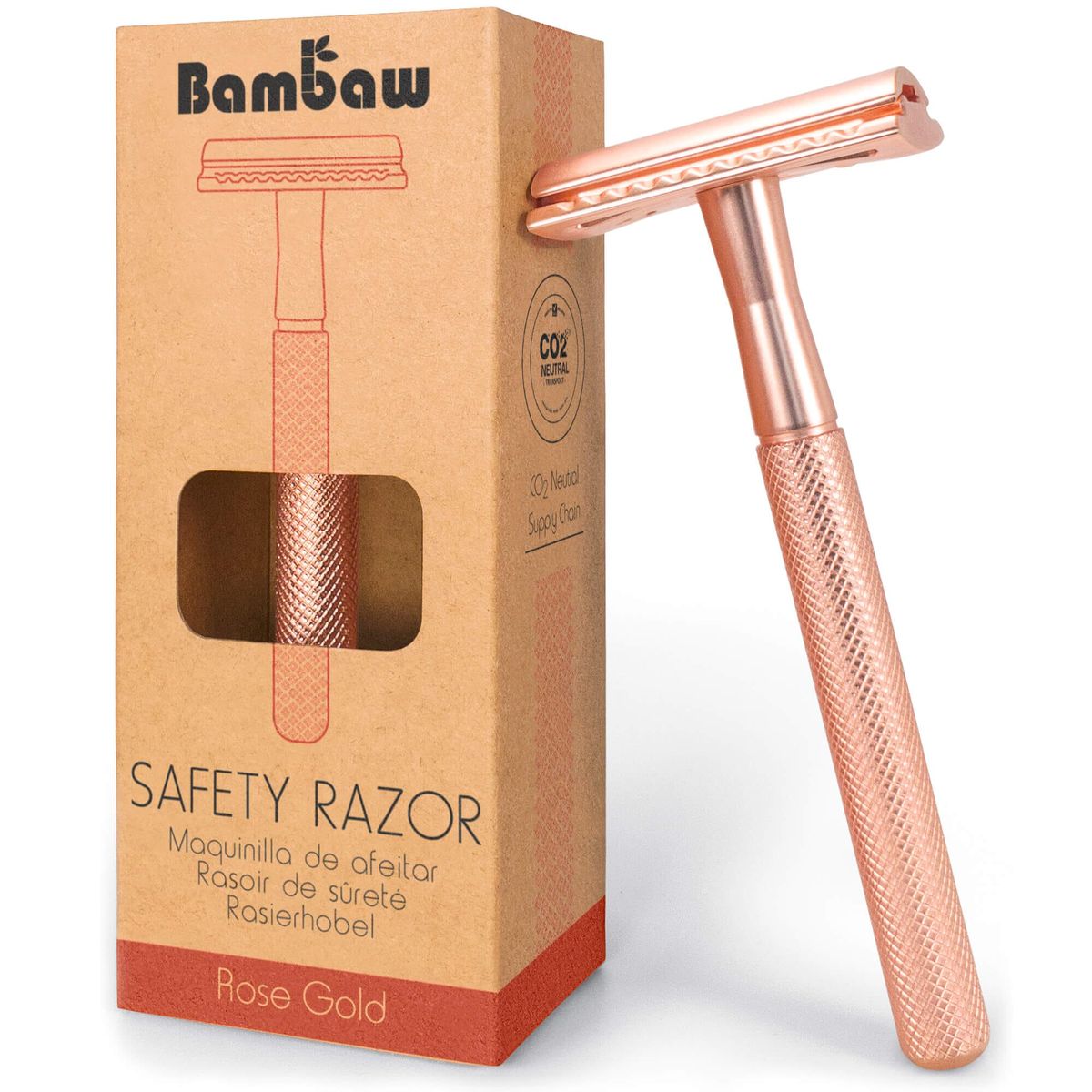 Bambaw - Barberskraber Safety Razor - Rose Gold