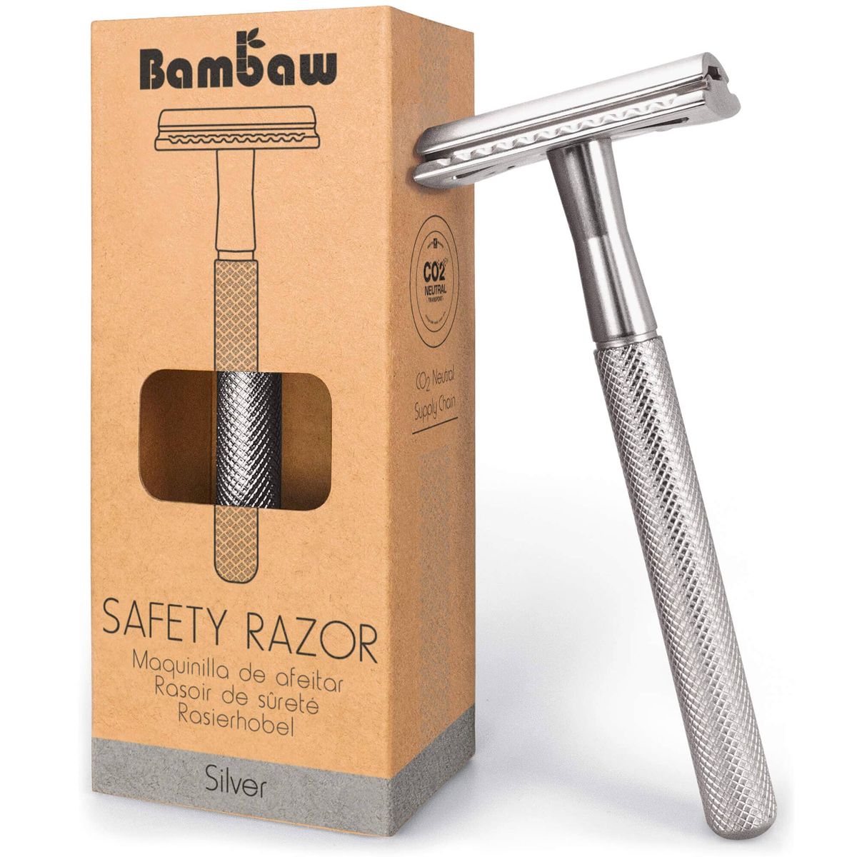 Bambaw - Barberskraber Safety Razor - Silver