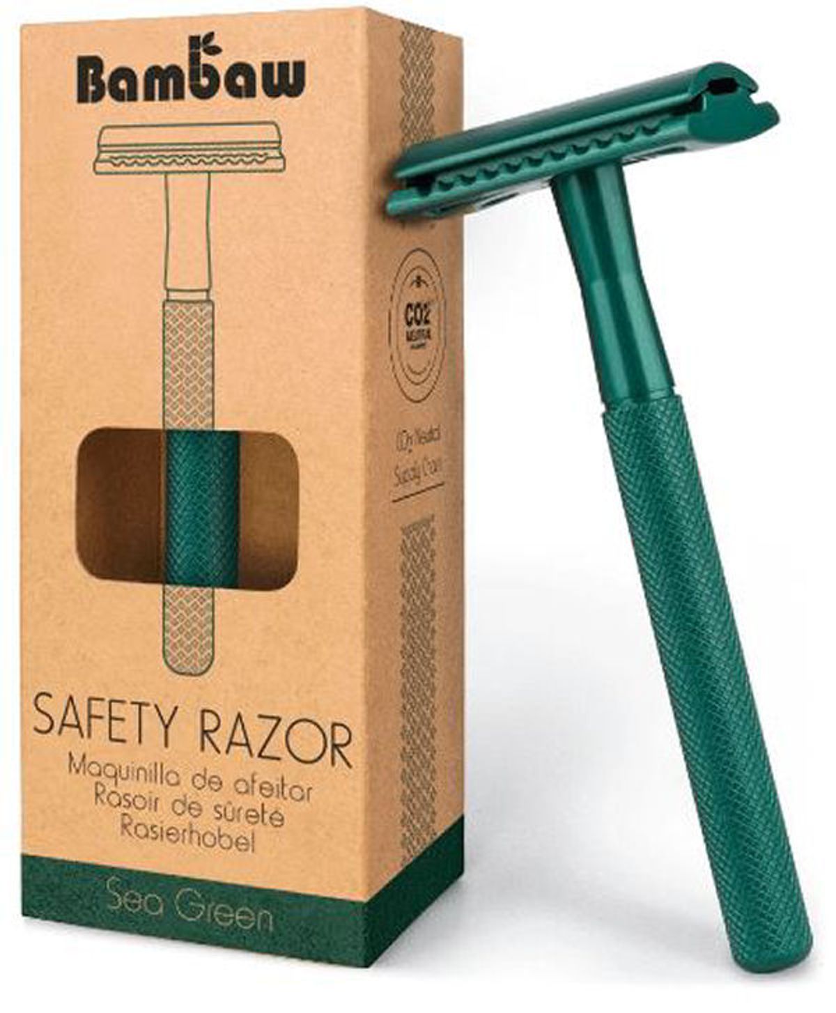 Bambaw safety razor deep sea green