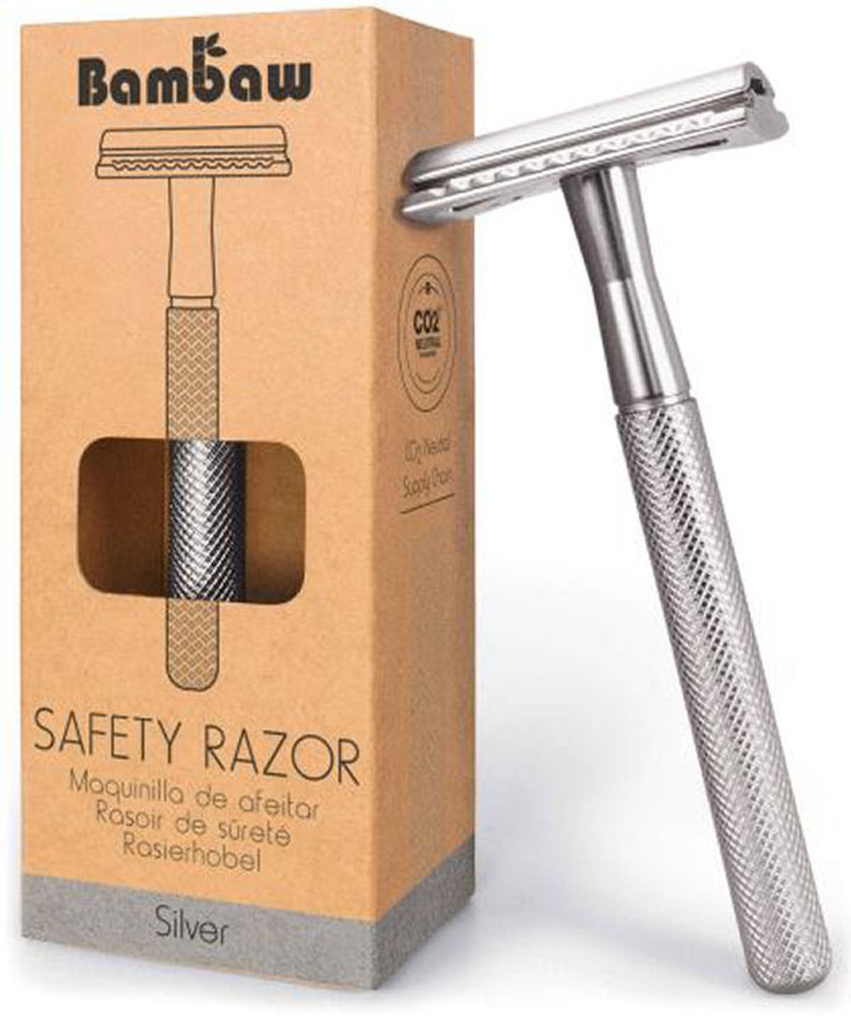 Bambaw safety razor silver