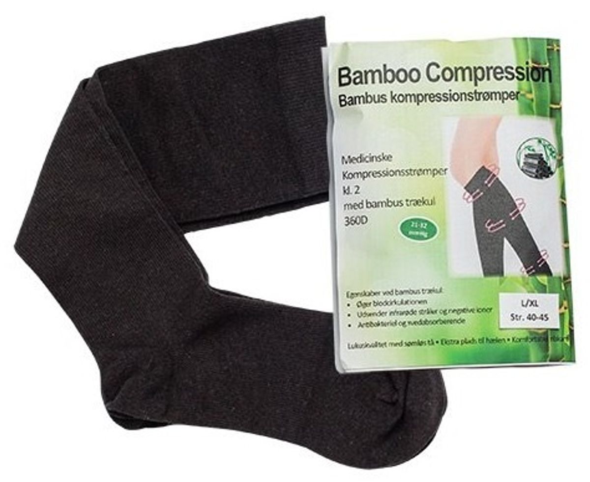 Bamboo Pro Bambus kompressionsstrømper kl. 2 Str. L/XL 1stk.