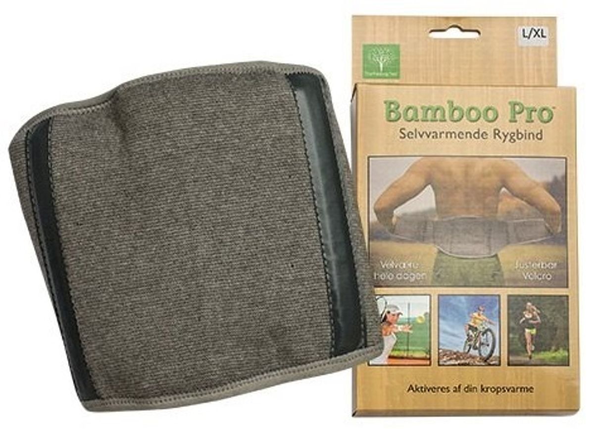 Bamboo Pro Rygstøtte, Str. L/XL selvvarmende 1stk.