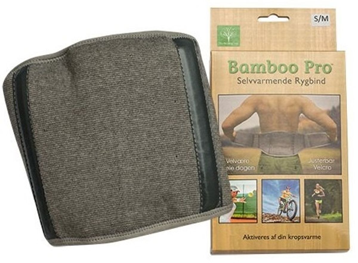 Bamboo Pro Rygstøtte, Str. S/M selvvarmende 1stk.