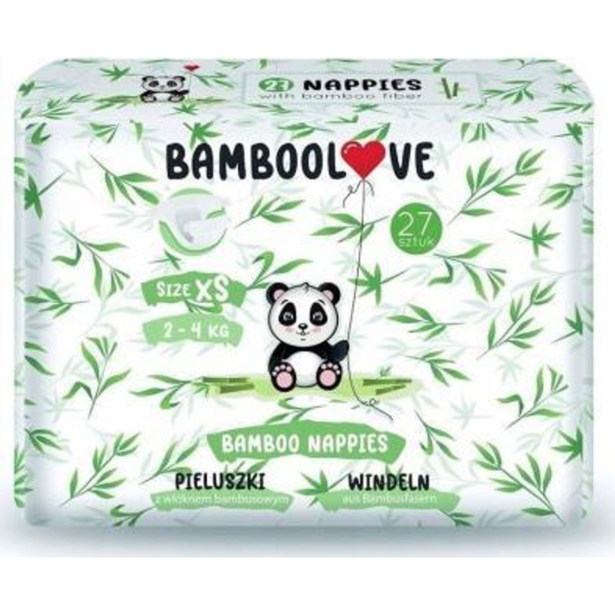 Bamboolove Bleer Med Bambusfibre Xs, 2-4 Kg, 27 Stk.