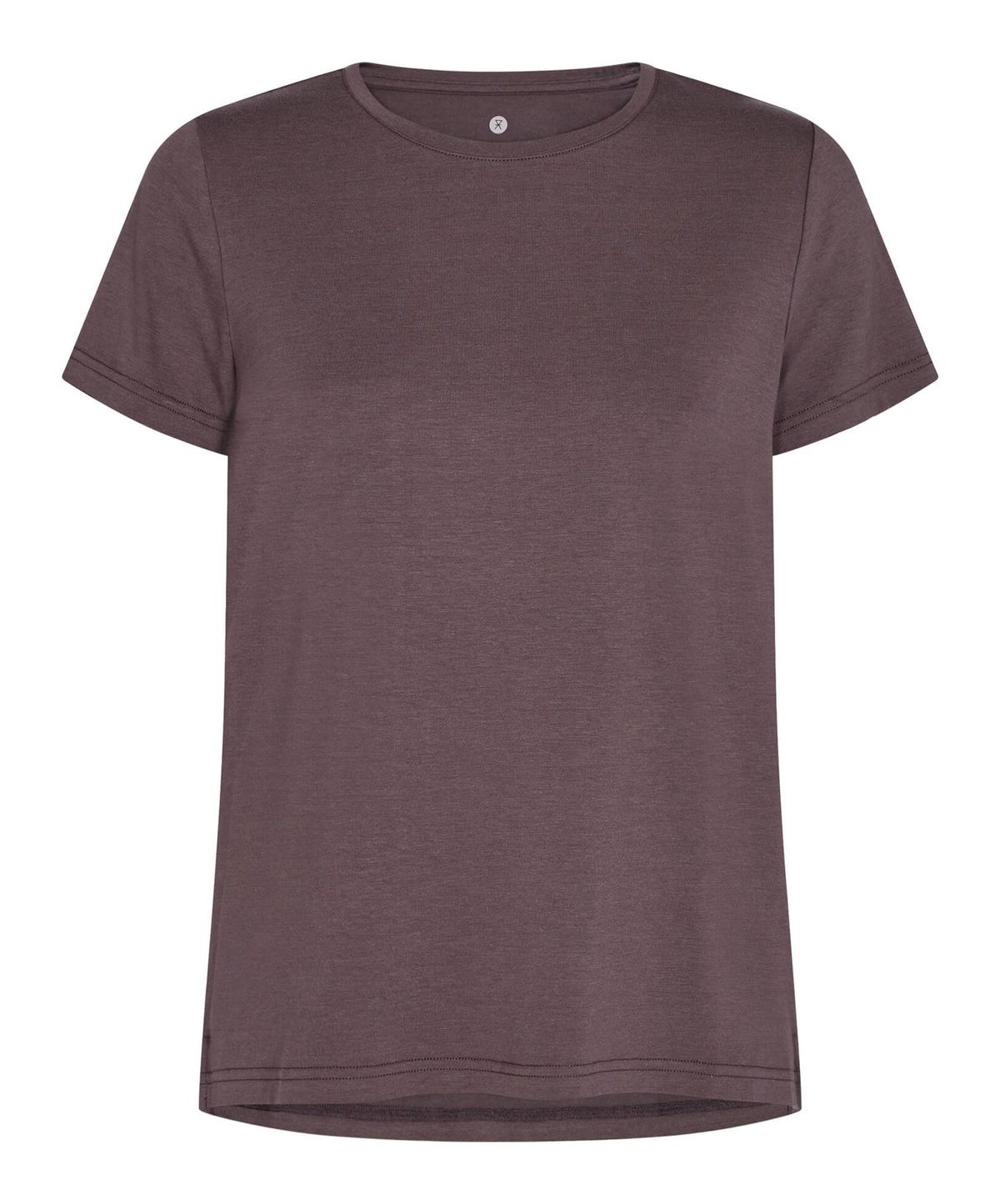 Bambus basic t-shirt med rund hals til kvinder, JBS of Denmark, Brun-XS