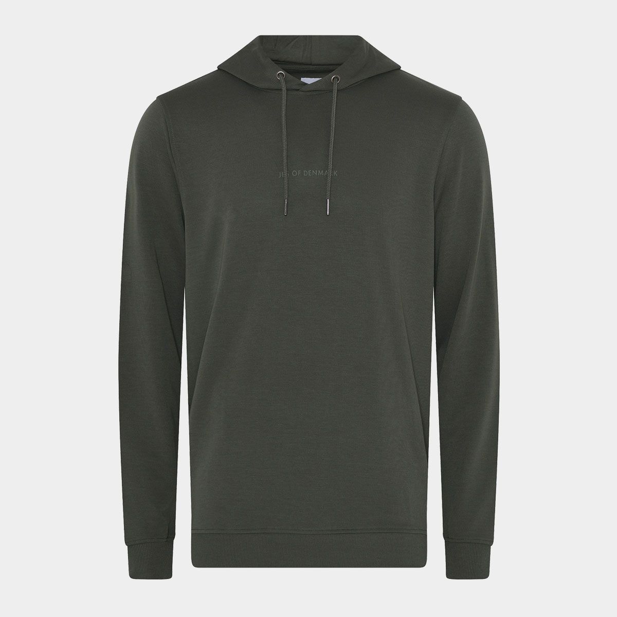 Bambus hoodie| mørkegrøn bambus hoodie til mænd fra JBS of Denmark, L