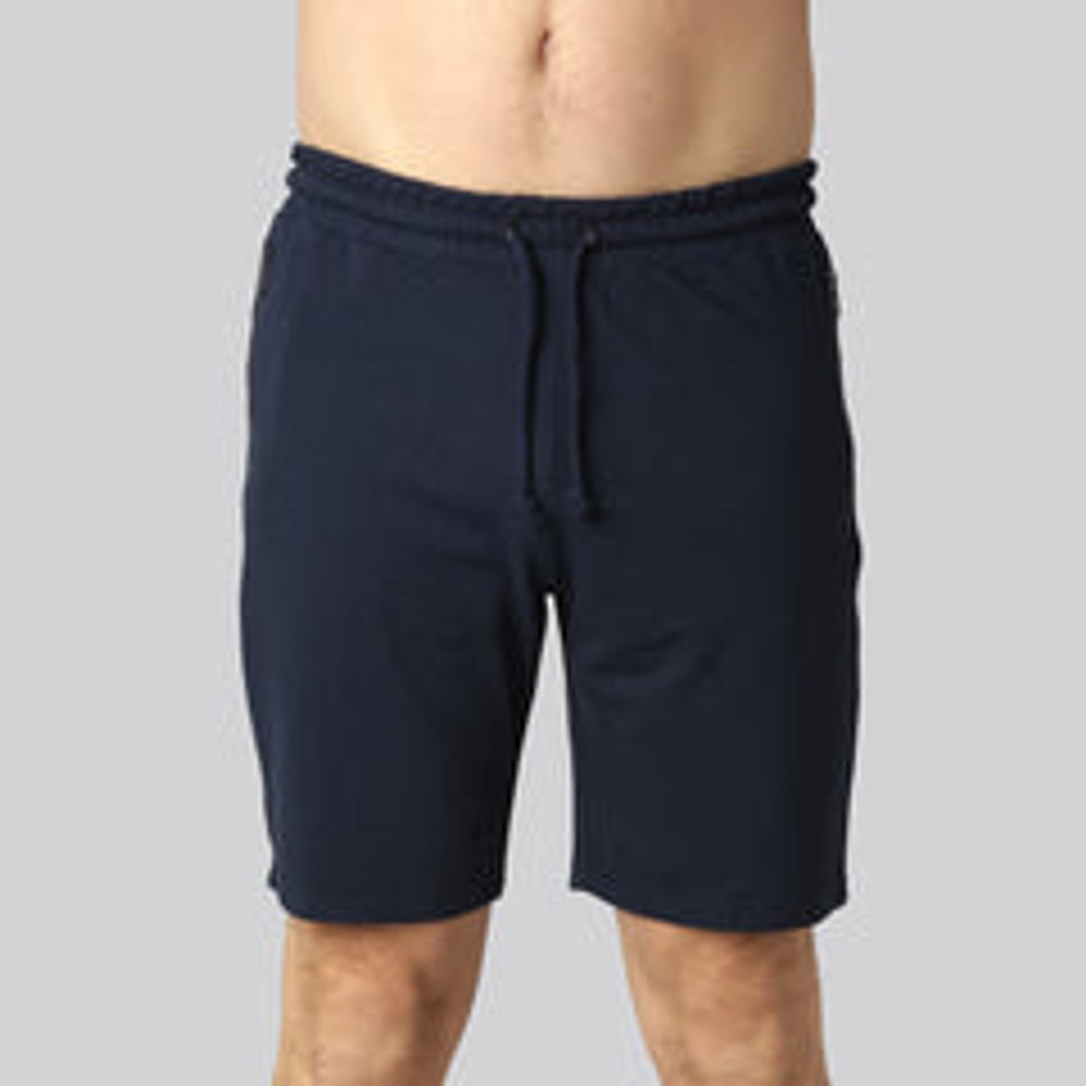 Bambus shorts i navy til mænd