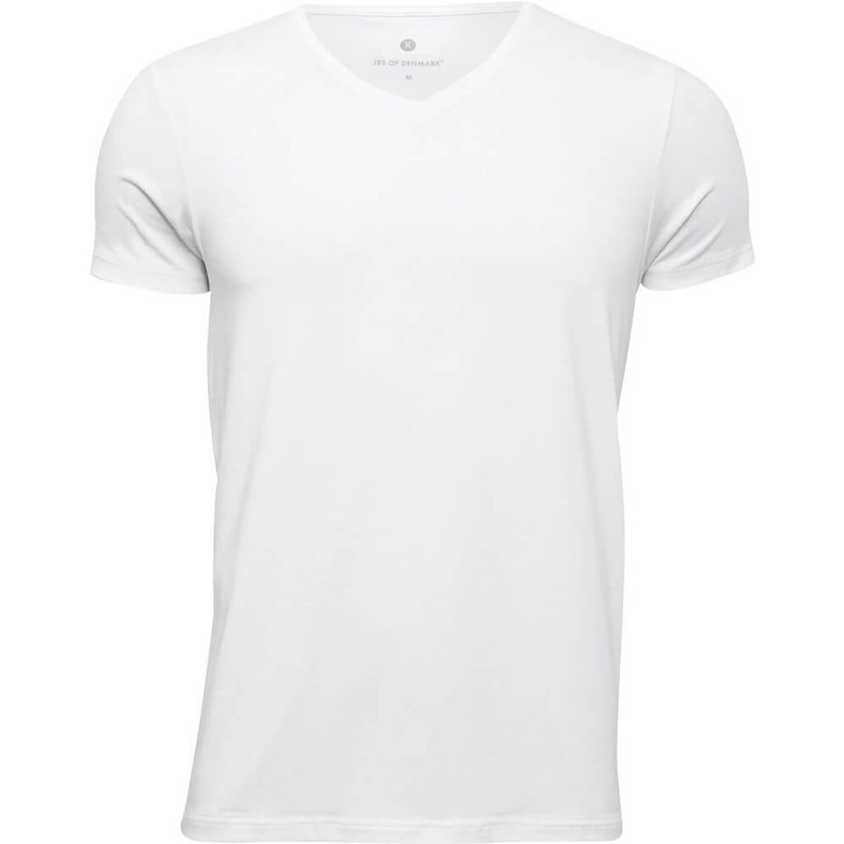 Bambus t-shirt med V-hals til mænd, JBS of Denmark, hvid, str. 2XL