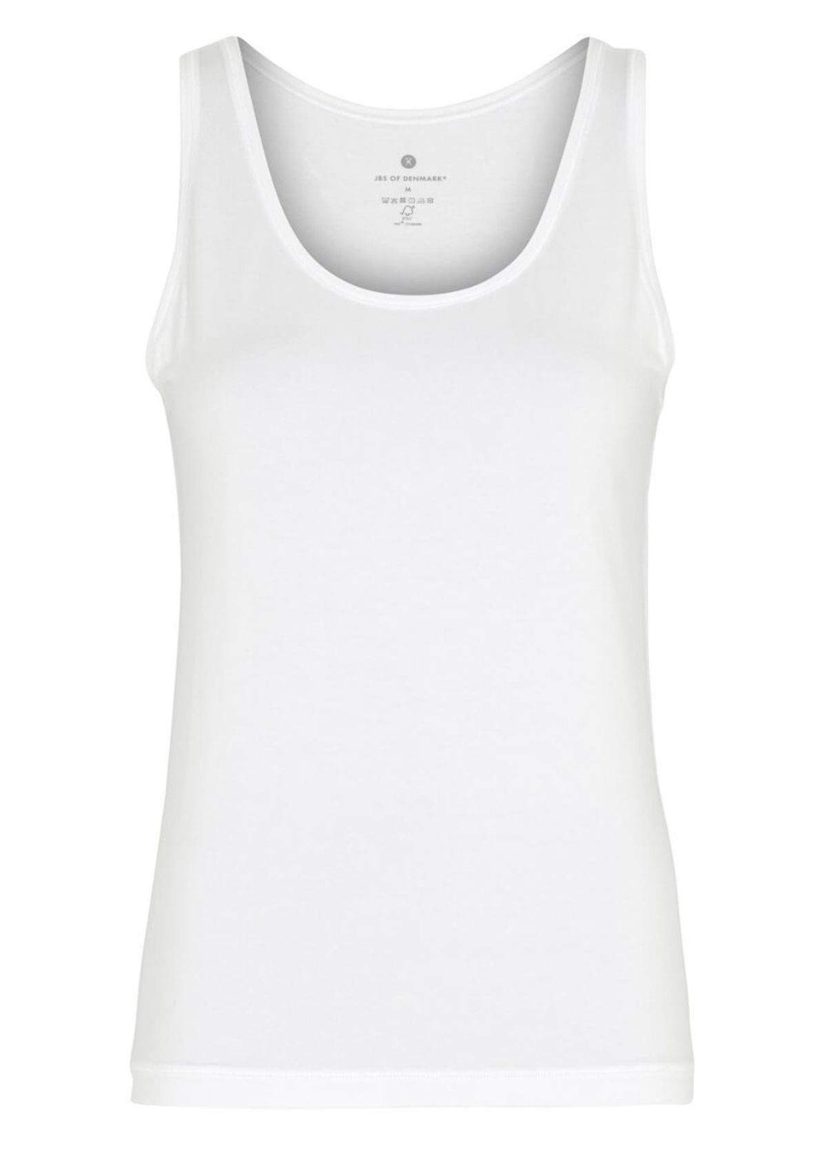 Bambus tanktop til kvinder, JBS of Denmark, hvid, str. 2XL