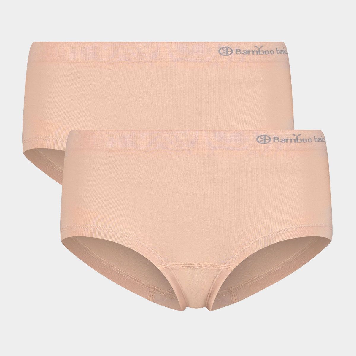 Bambus trusser | 2 pak Bambus hipsters i rose nude | Bamboo Basics, L