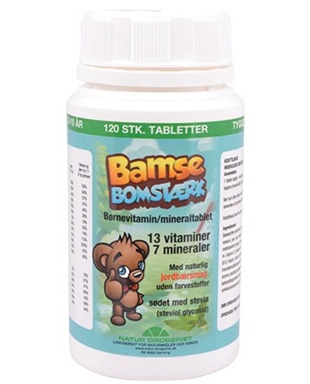 Bamse Bomstærk børnevitamin/mineral tabl. 120stk