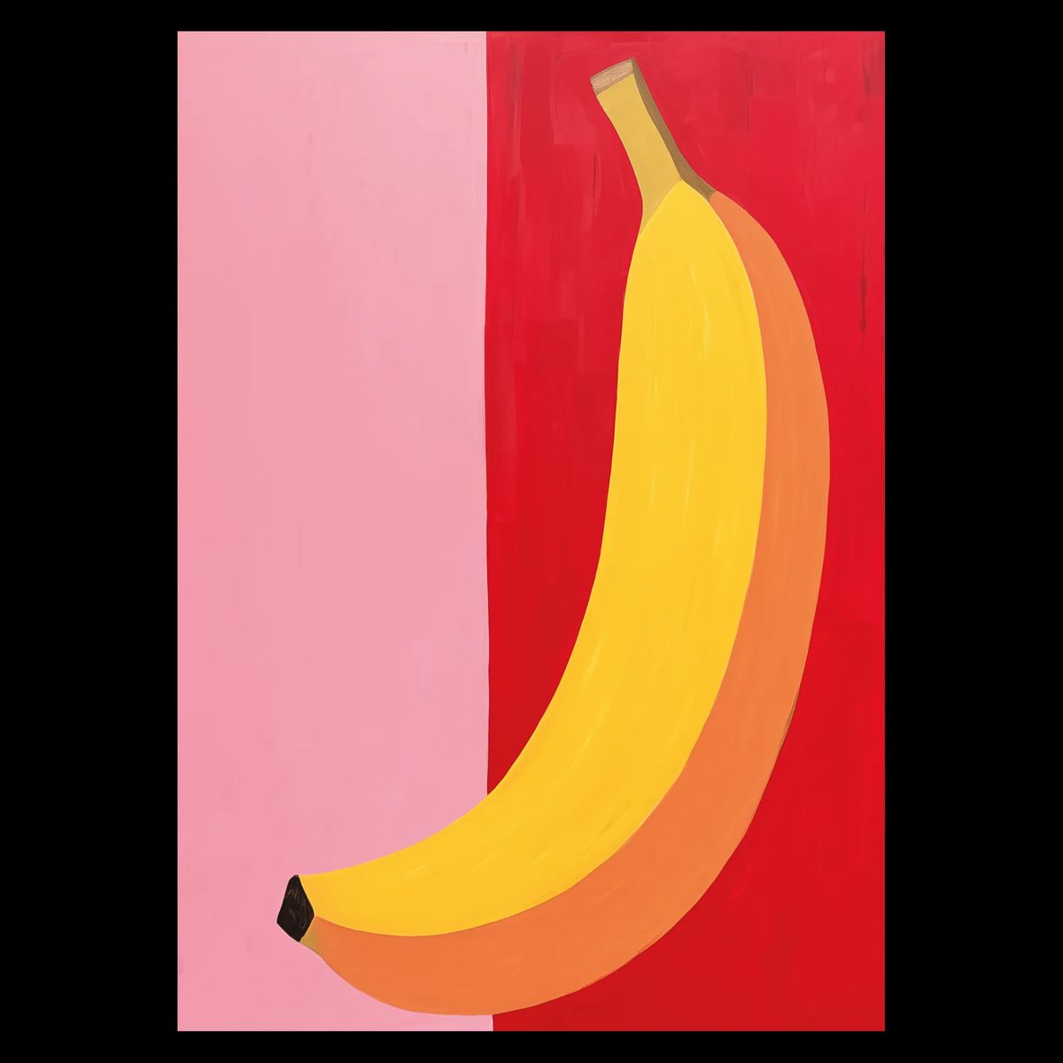 Banana In Focus Plakat 21x30 cm (A4) / Egetræ