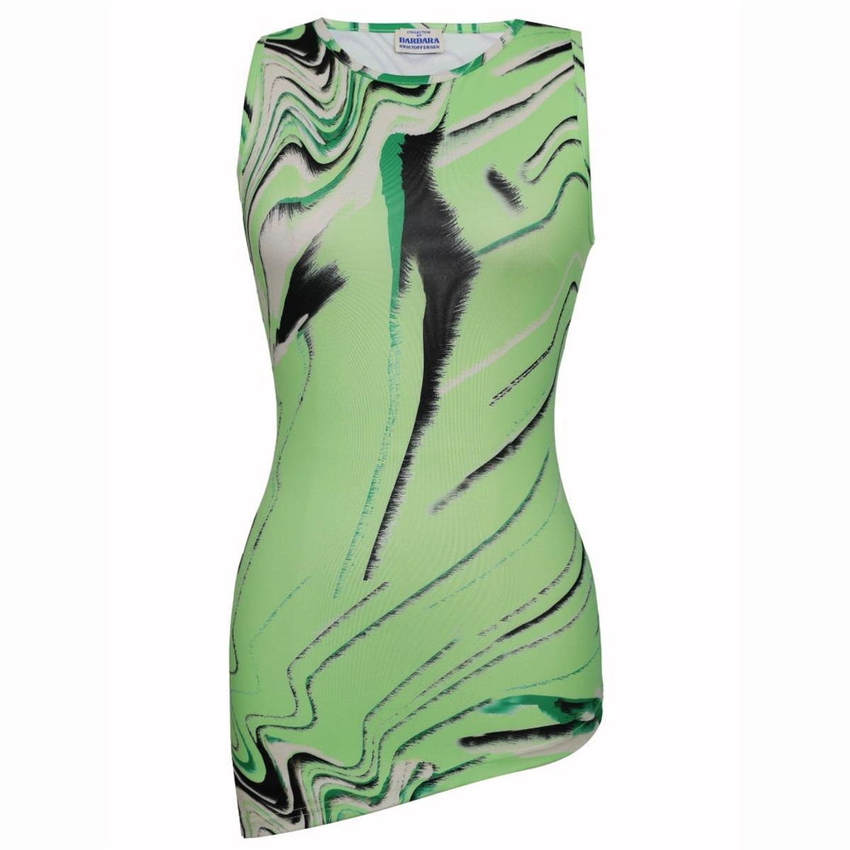 Barbara Kristoffersen top BK136 - green animal print