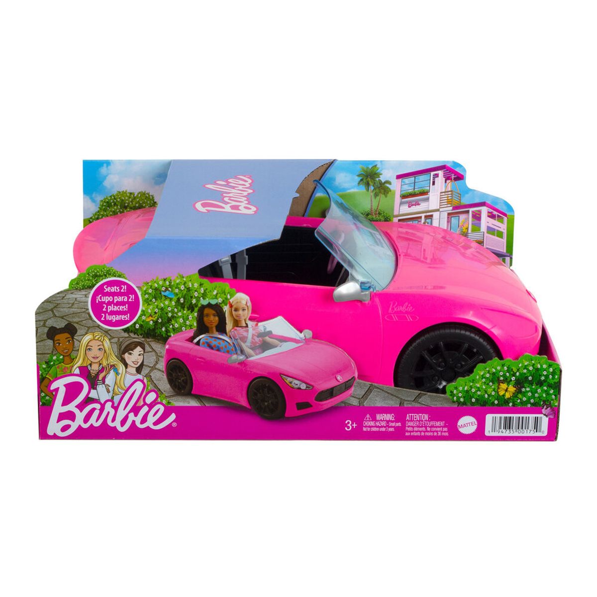 Barbie Cabriolet bil - Pink