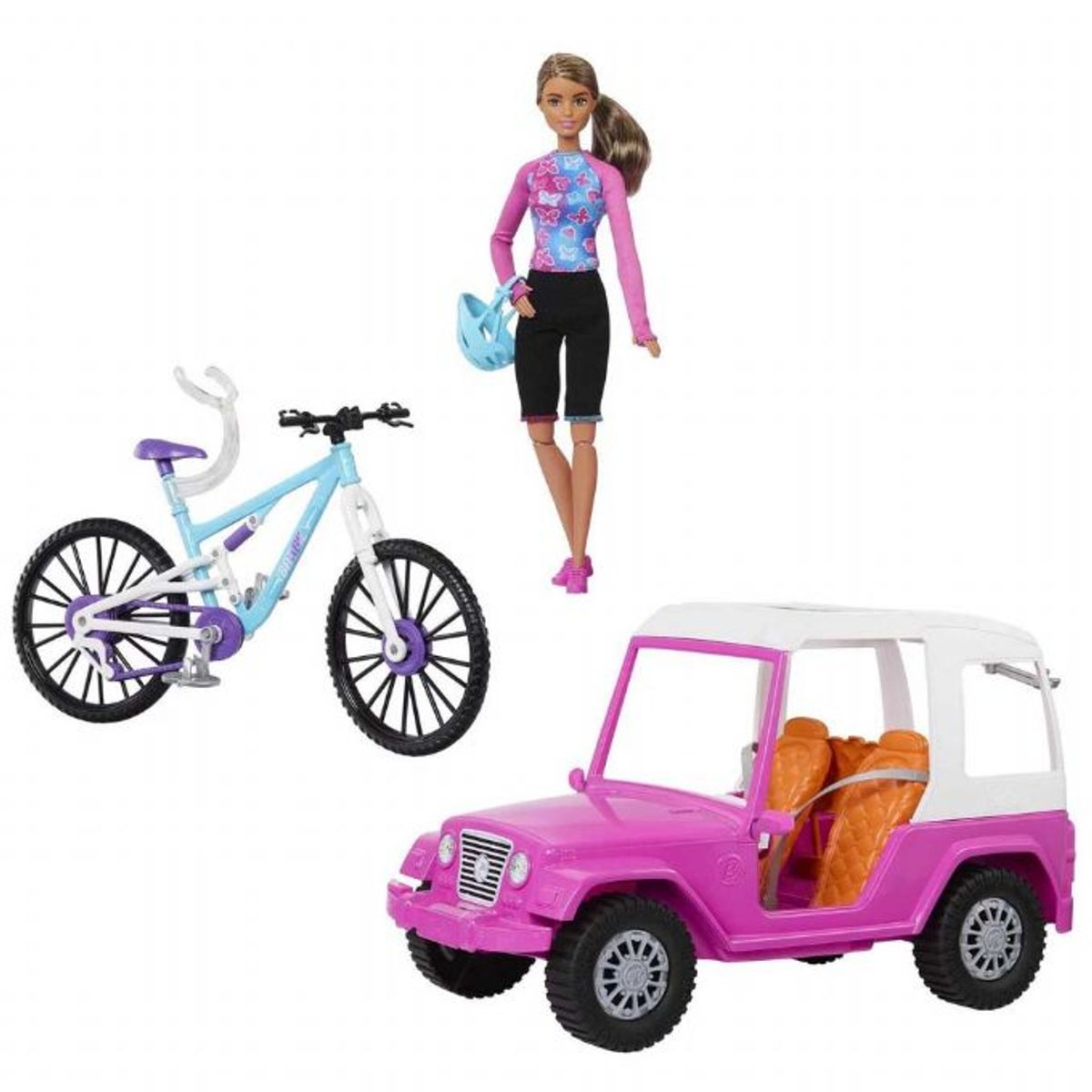 Barbie Dukke m. Bil og Cykel