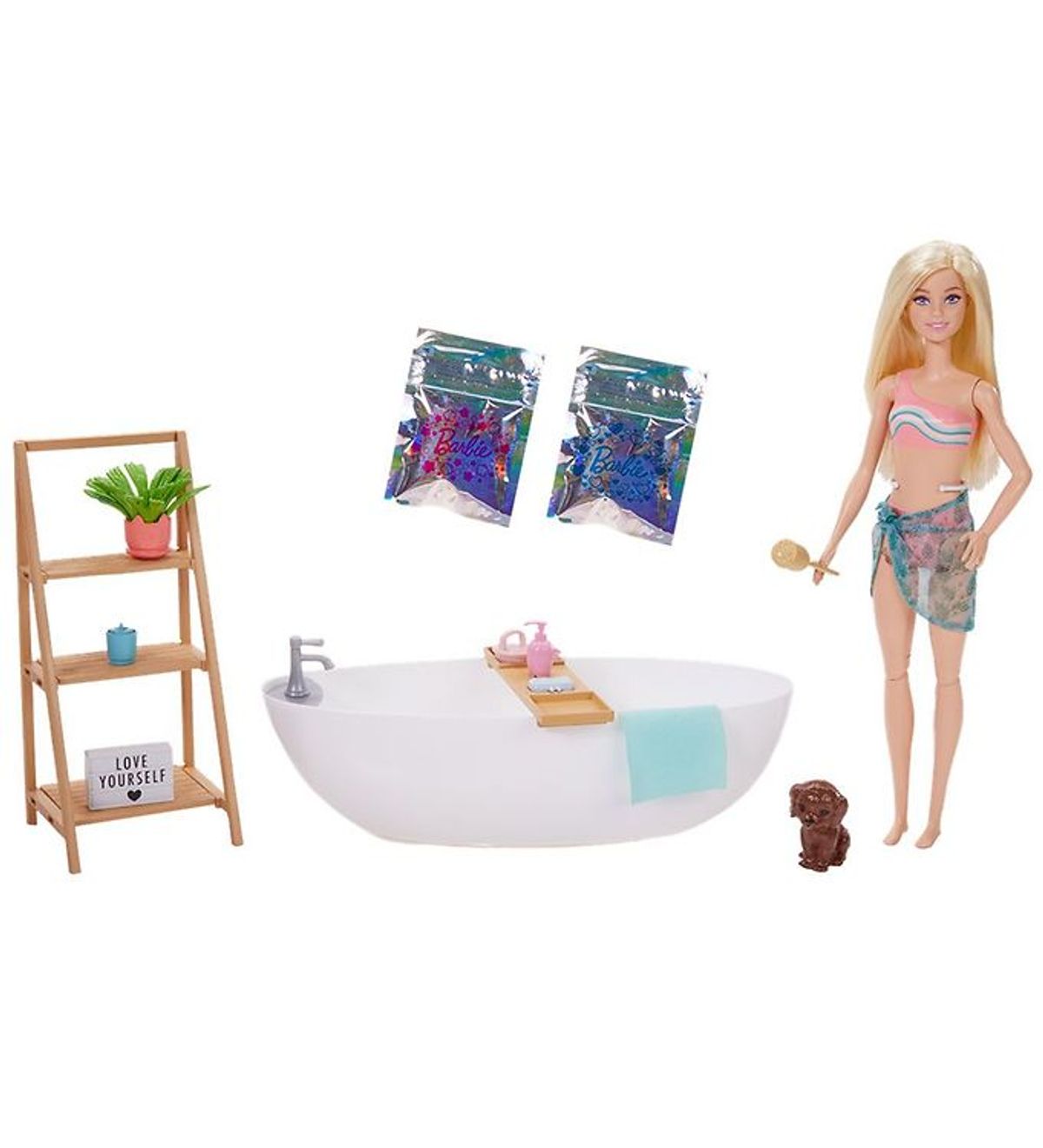 Barbie Dukkesæt - Confetti Bathtub Playset