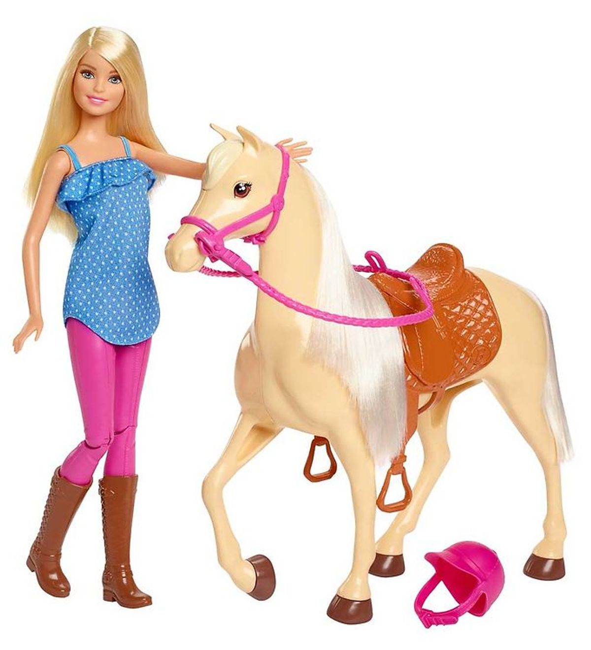 Barbie Dukkesæt - Doll and Horse (Blonde)