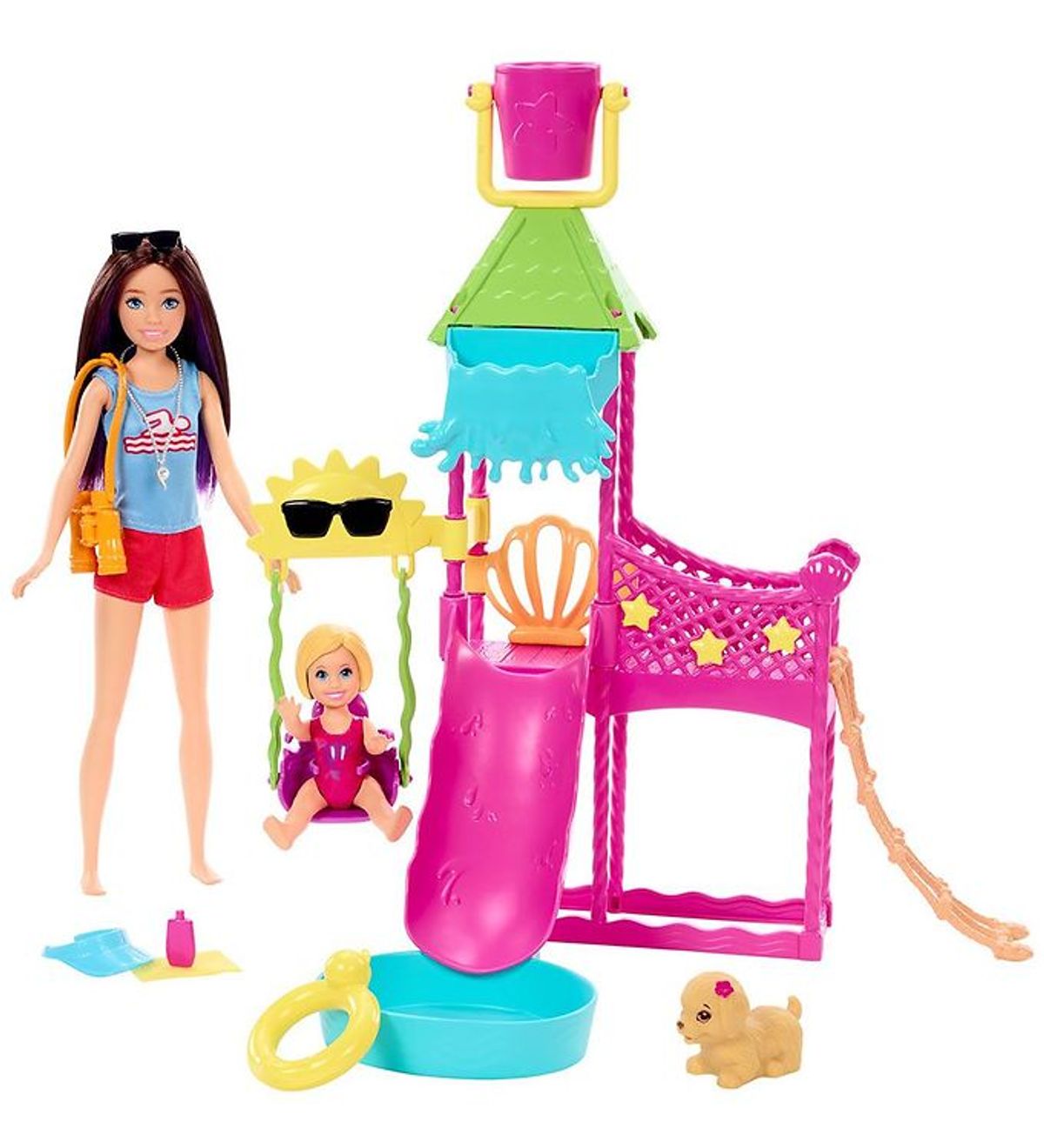 Barbie Dukkesæt - Skipper First Jobs - Water Park Playset