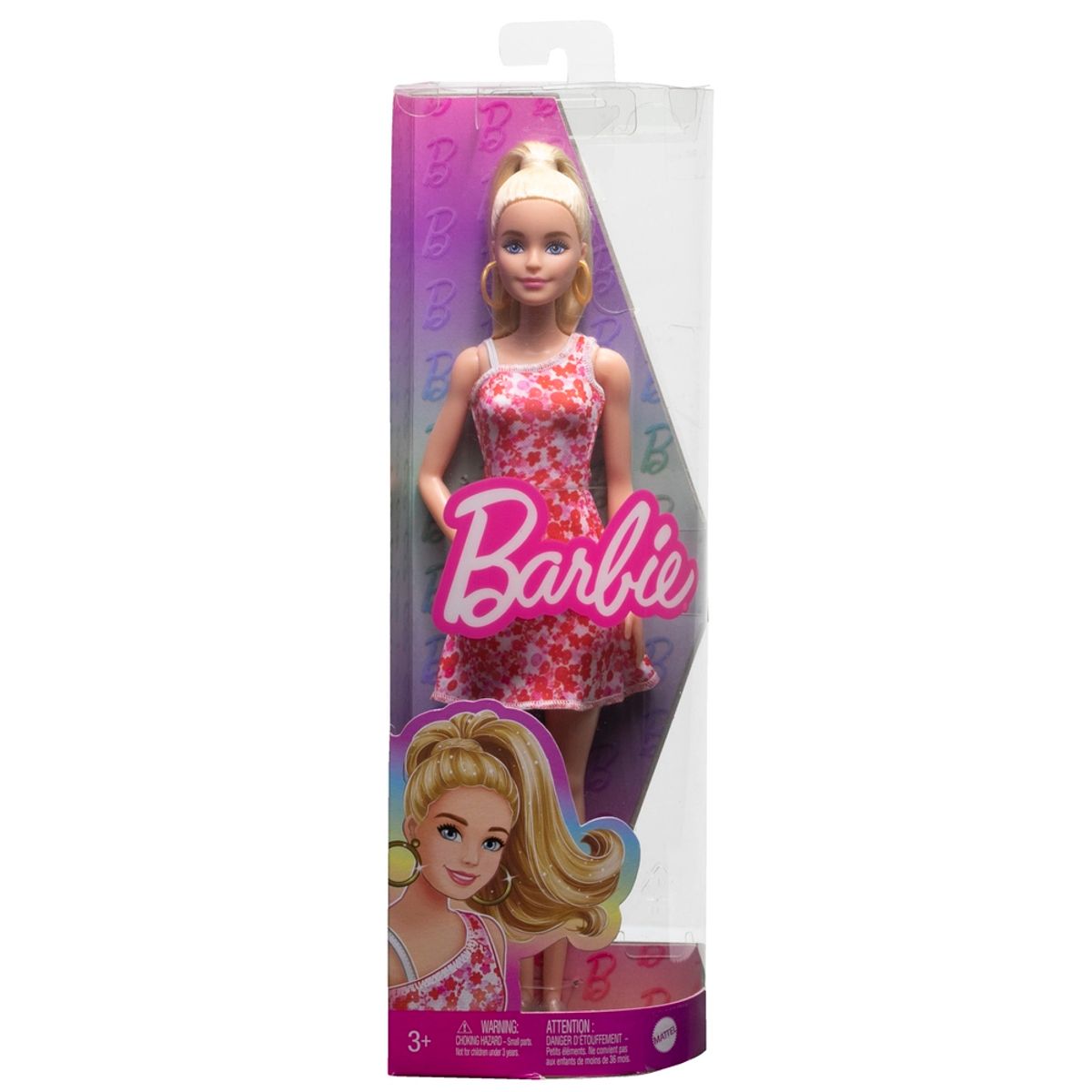 Barbie Fashionista Doll - Pink Floral Dress