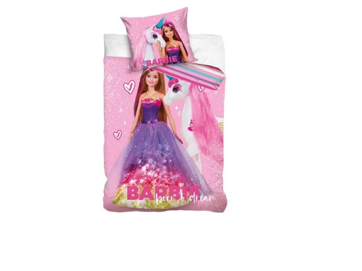 Barbie Sengetøj 150 X 210 Cm - 100 Procent Bomuld