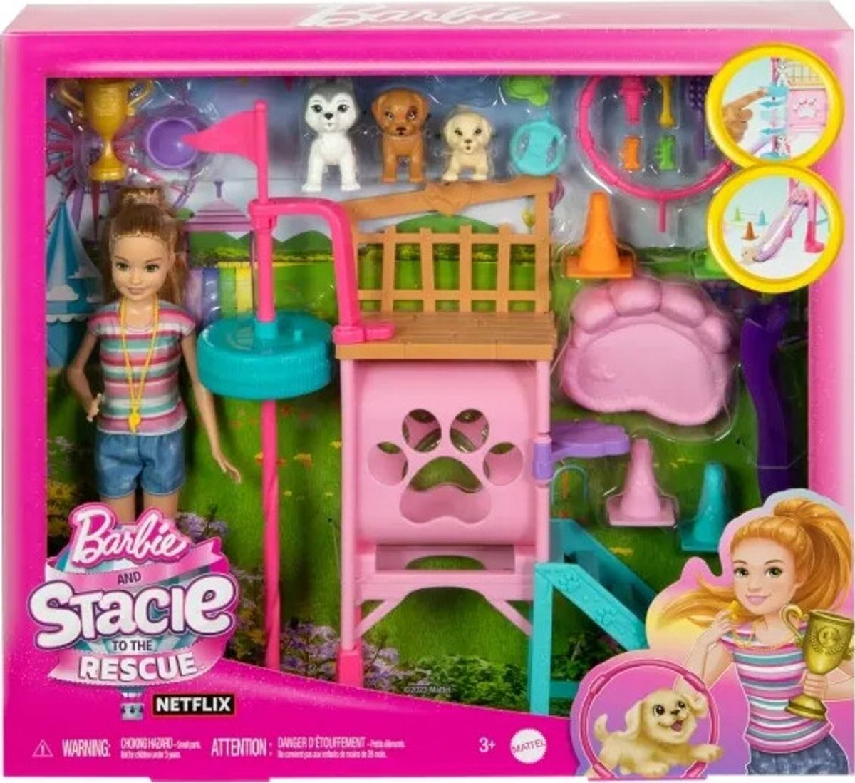 Barbie - Stacie's Hvalpe Legeplads Dukke Legesæt