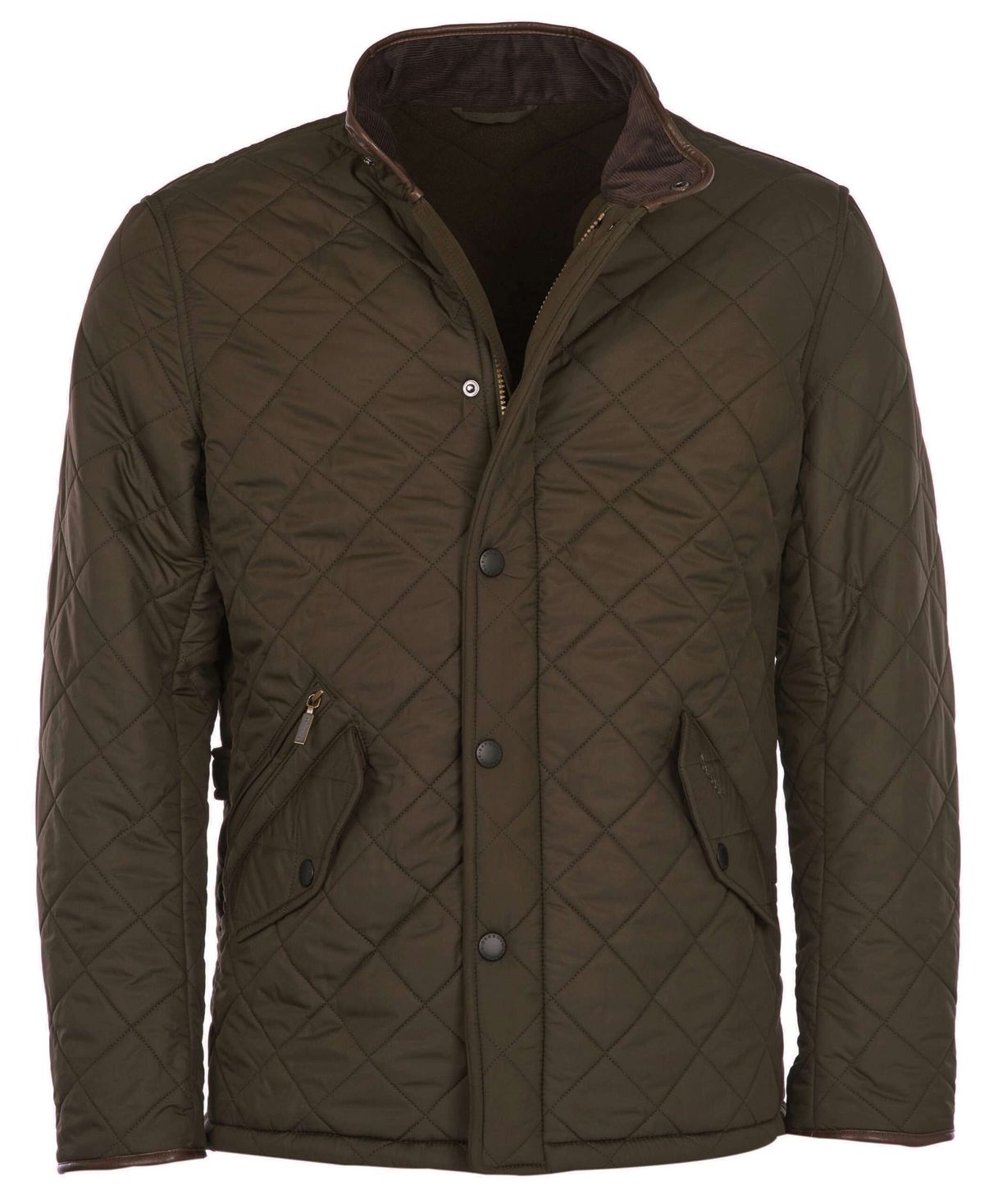 Barbour Powell quiltet jakke oliven