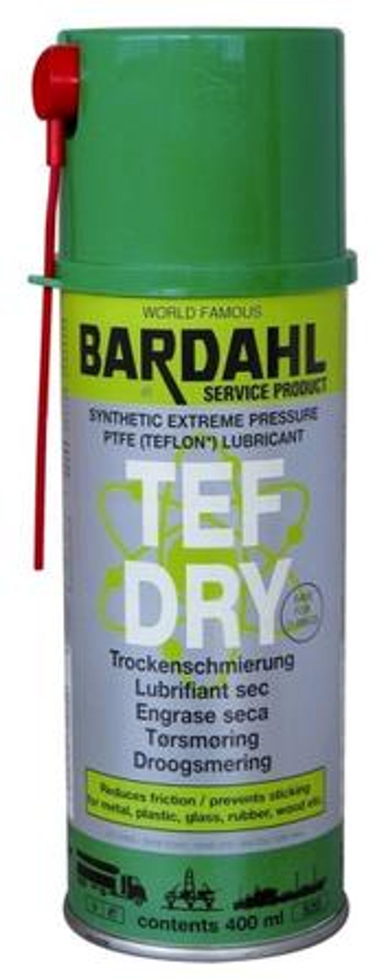 Bardahl TF Dry 400 ml. (tørspray forstærket med teflon)