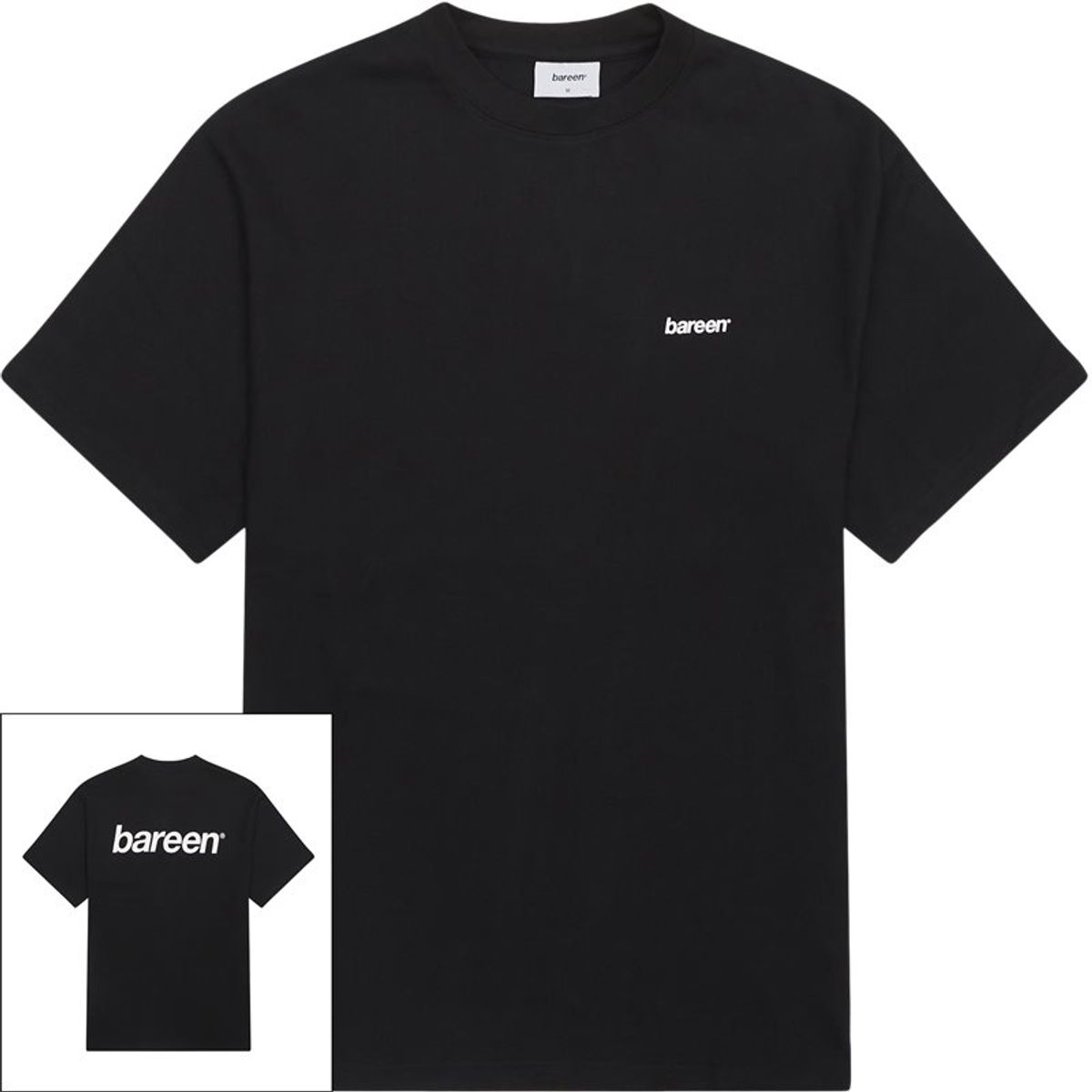 Bareen Bard Box Fit Heavy Tee Black