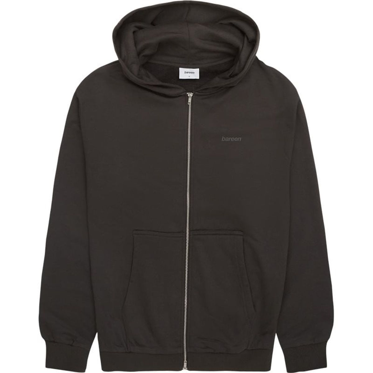 Bareen Boba Oversized Zip Hoodie Black