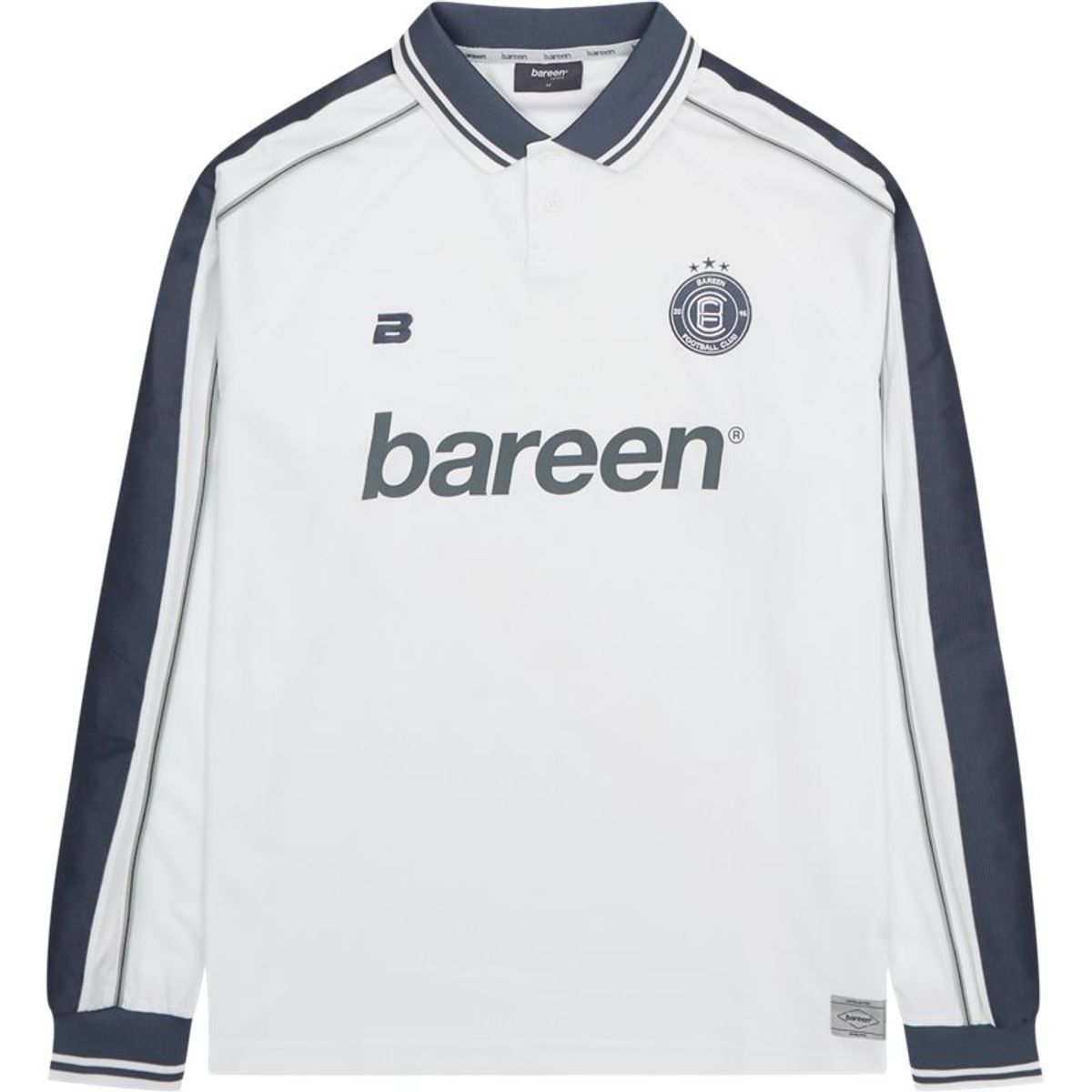 Bareen Football Away L/s Tee Hvid