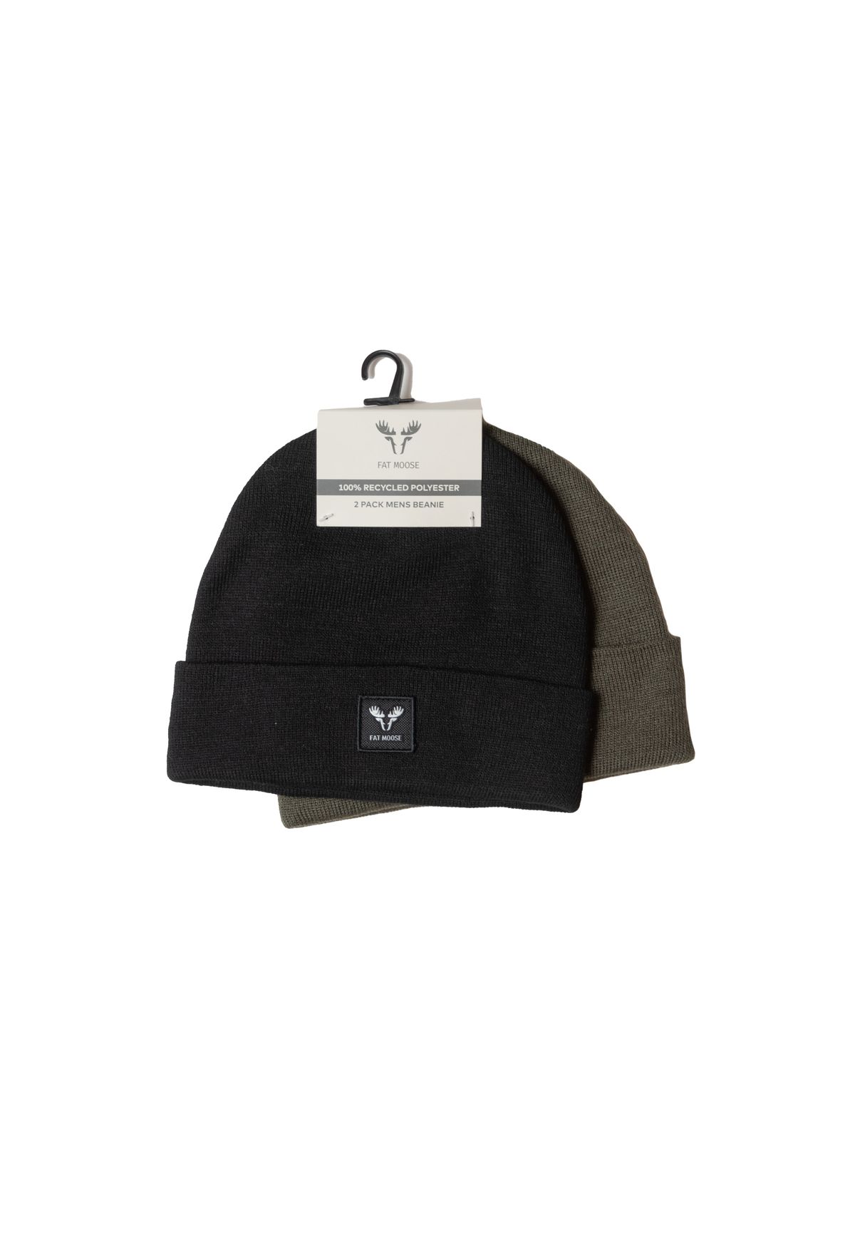 BASE 2-PACK BEANIE - Black/Army