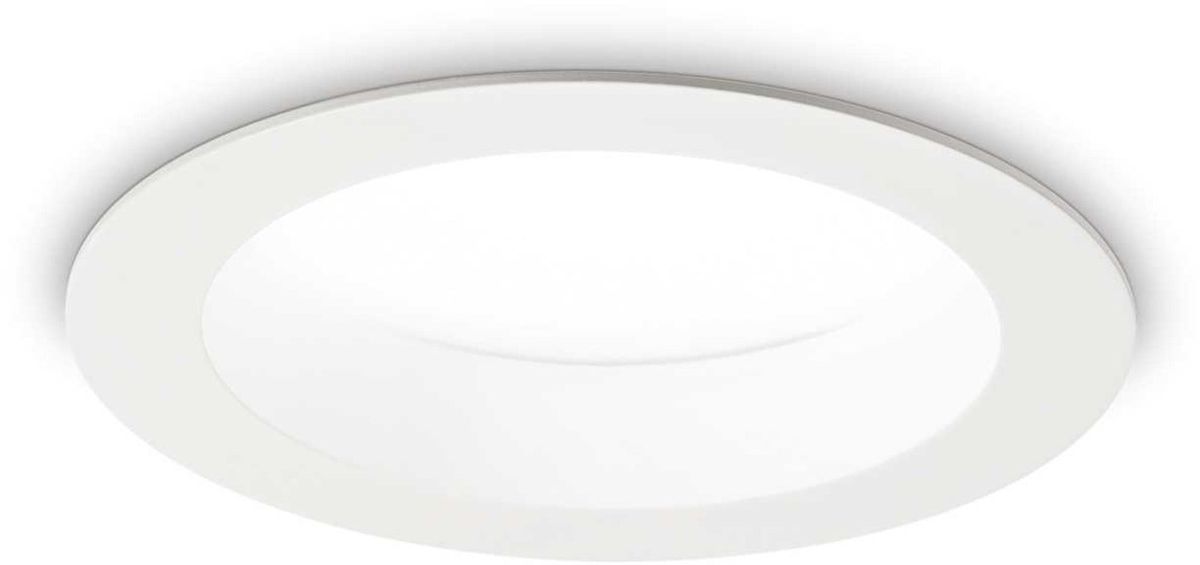 Basic, Indbygningslampe, 15W, LED, 1550 lumen/3000 kelvin, aluminium, metal, Ø144xH71mm