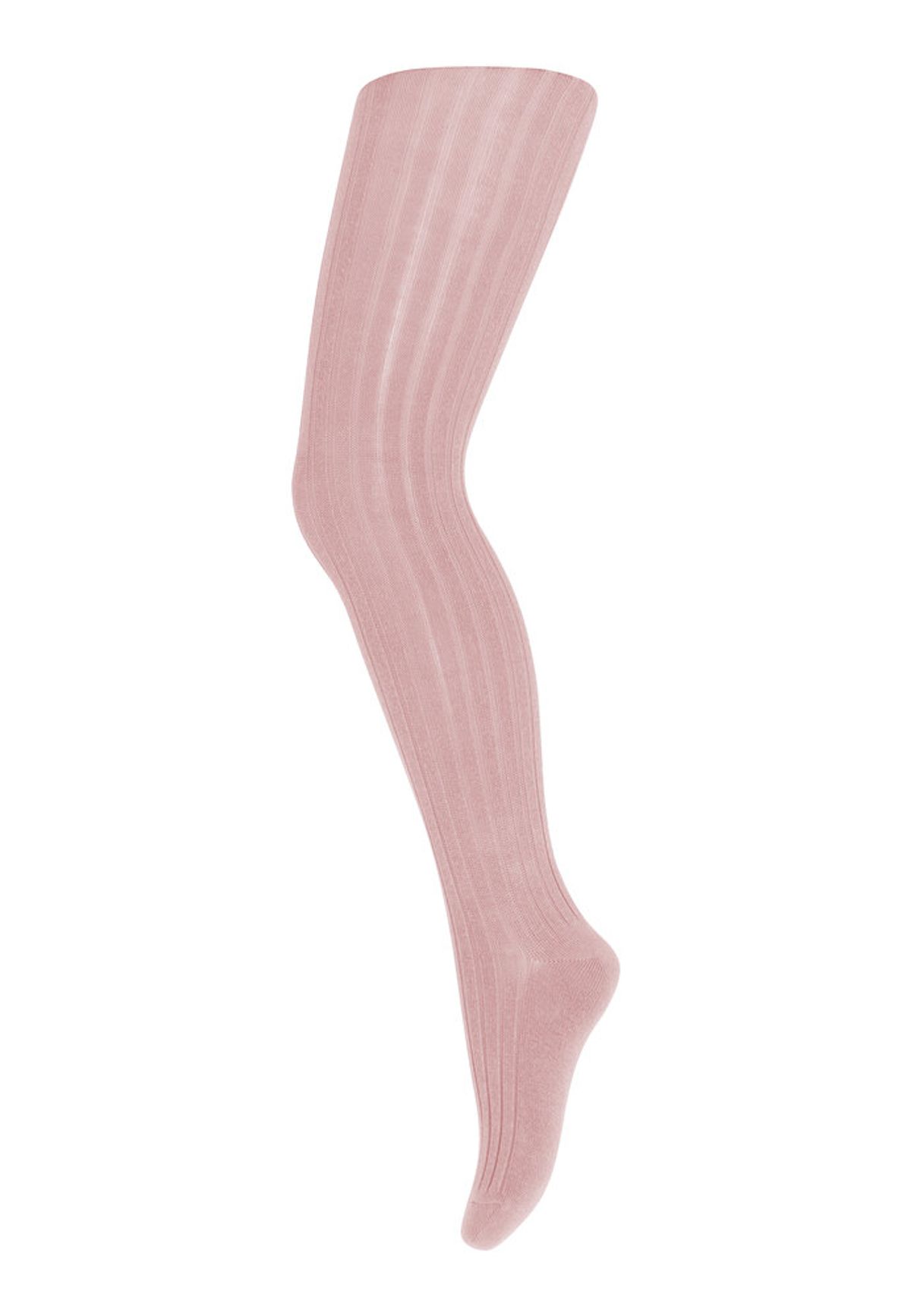 Basic rib strømpebuks - Silver Pink - 70