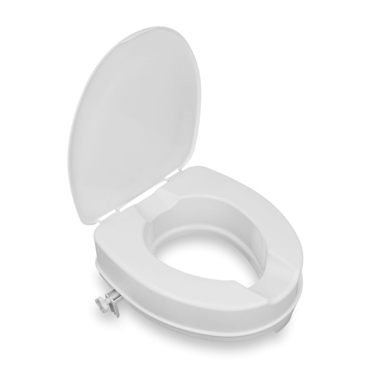 Basic toiletforhøjer med låg - 10 cm