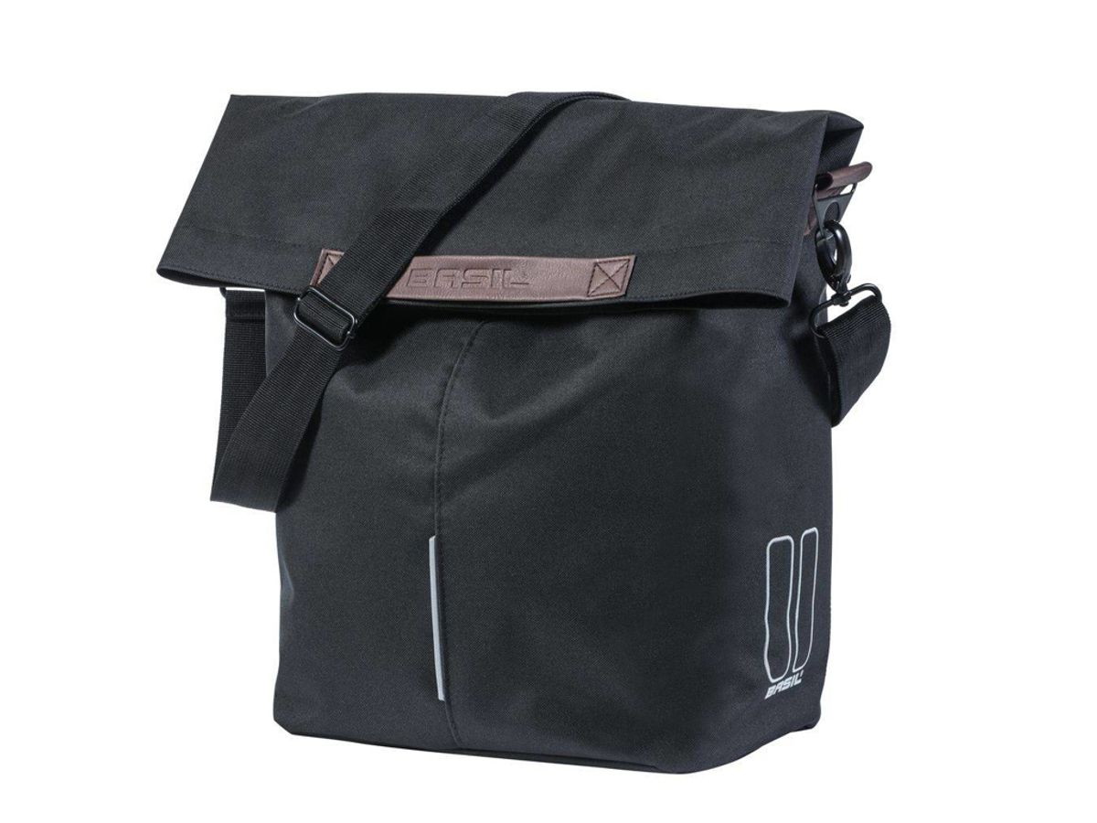 Basil City - Cykeltaske til bag - 14-16 liter - Black