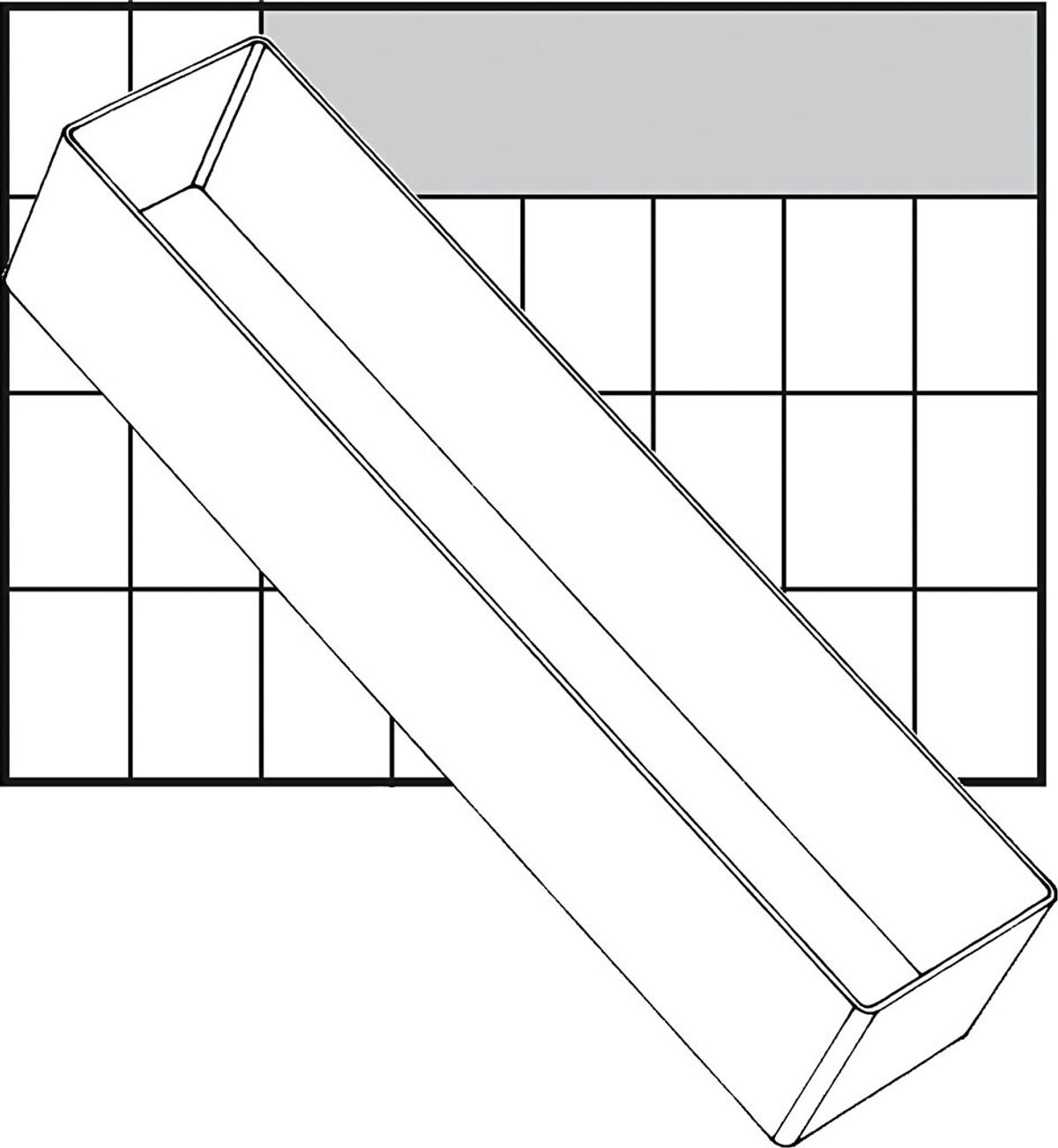 Basisindsats - Nr. A8-3 - H 47 Mm - Str. 235x55 Mm - 1 Stk.