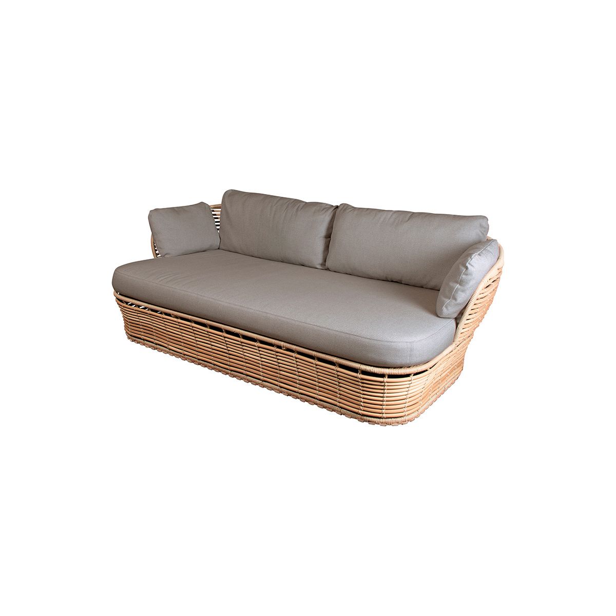 Basket 2 pers. Sofa fra Cane-line (Natural stel m. taupe hynder)