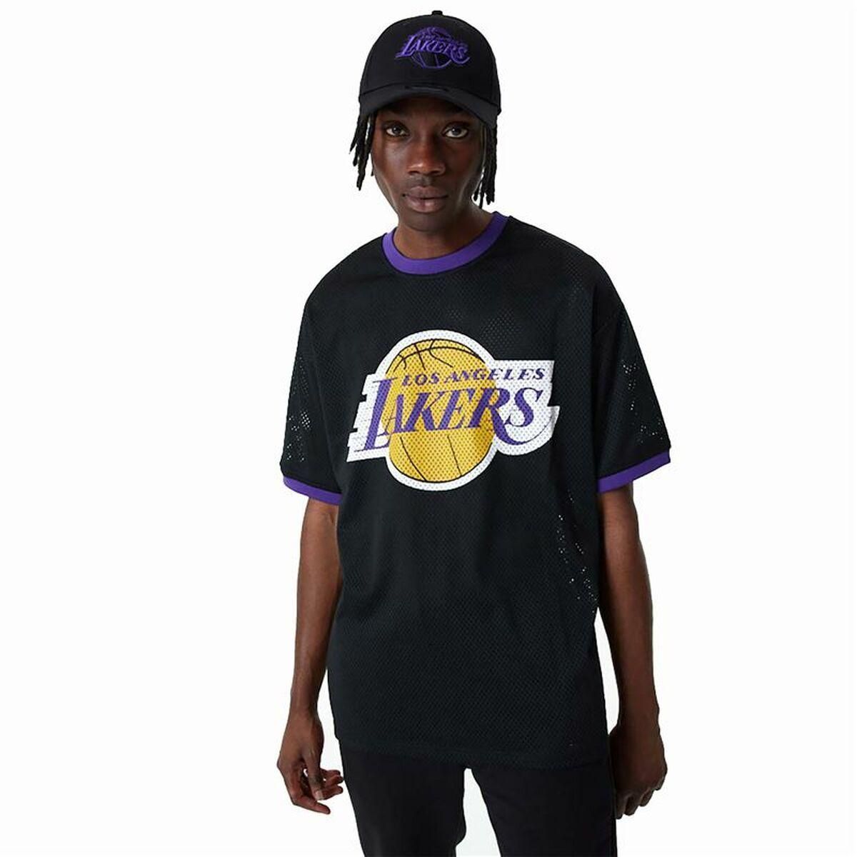 Basketballstrøje New Era Mesh LA Lakers Sort S